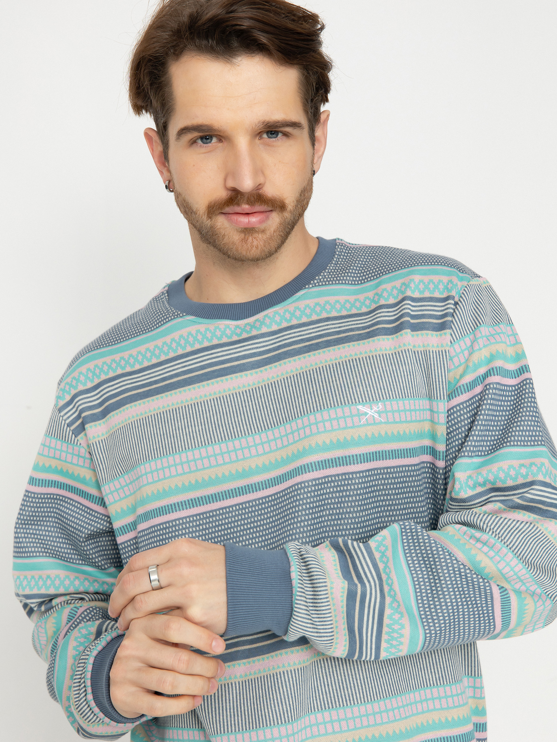 Bluza Iriedaily Vintachi Crew (dove blue)