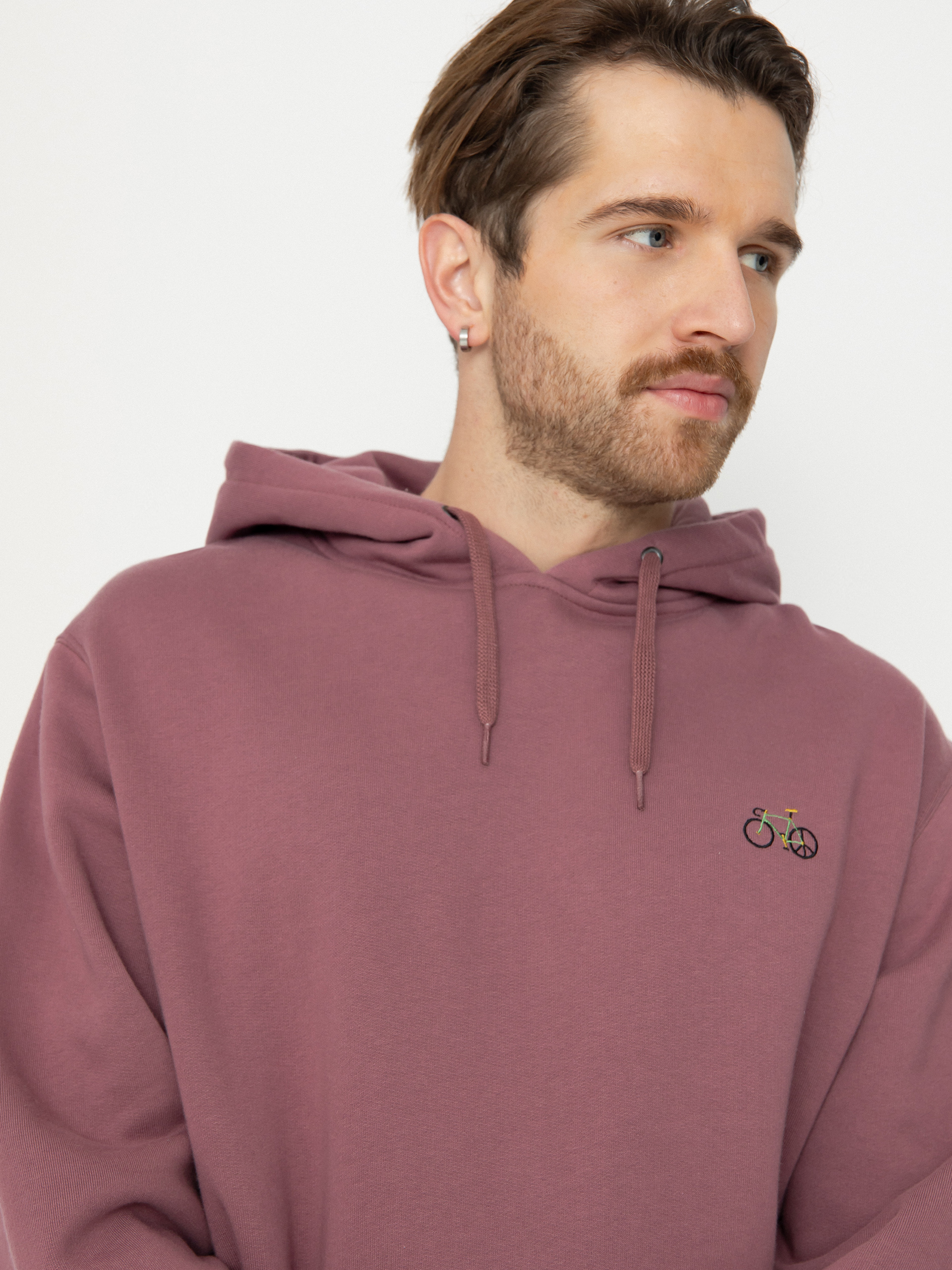 Bluza z kapturem Iriedaily Peaceride HD (plum)