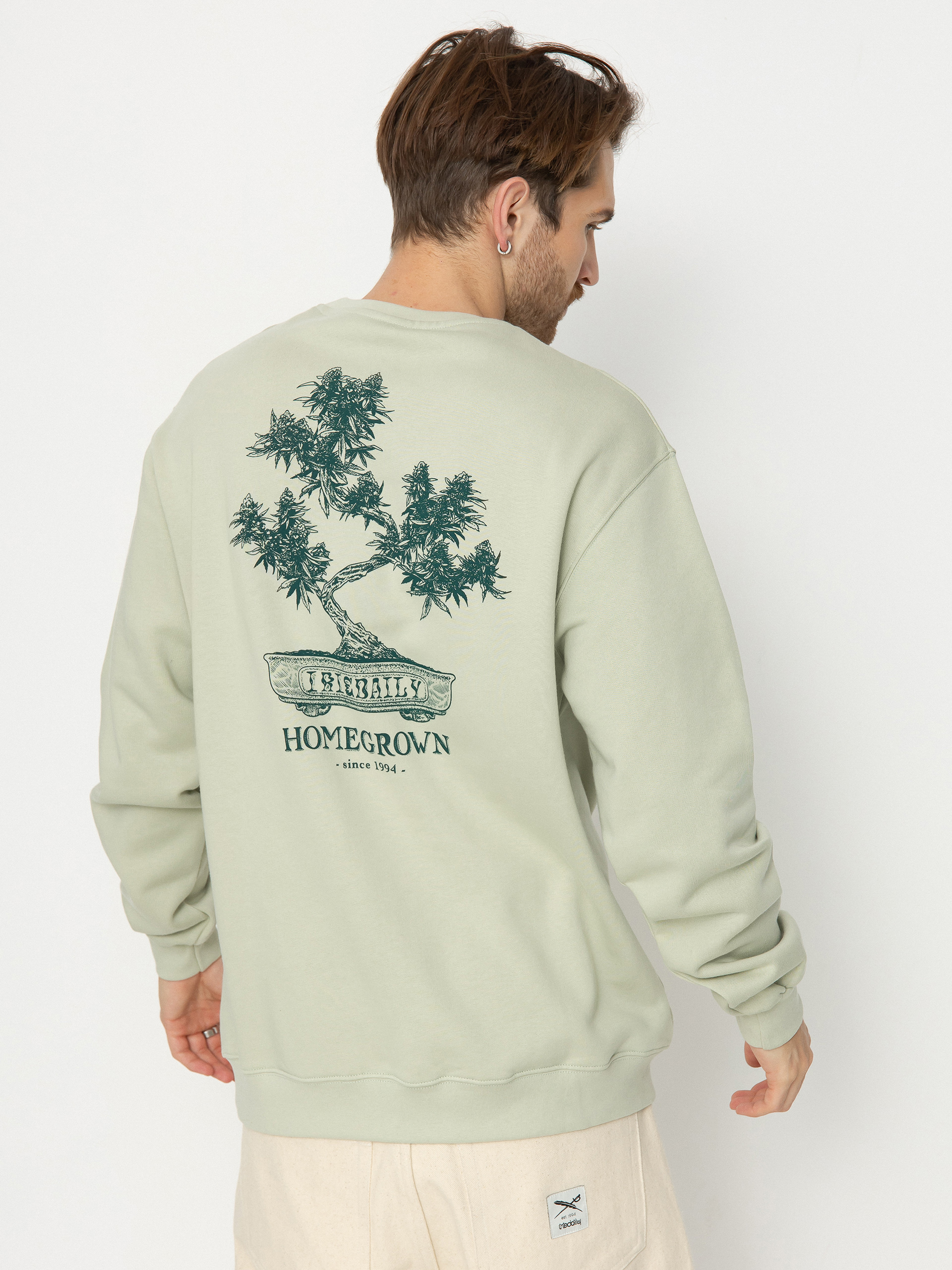 Bluza Iriedaily Bonsigh Crew (light sage)