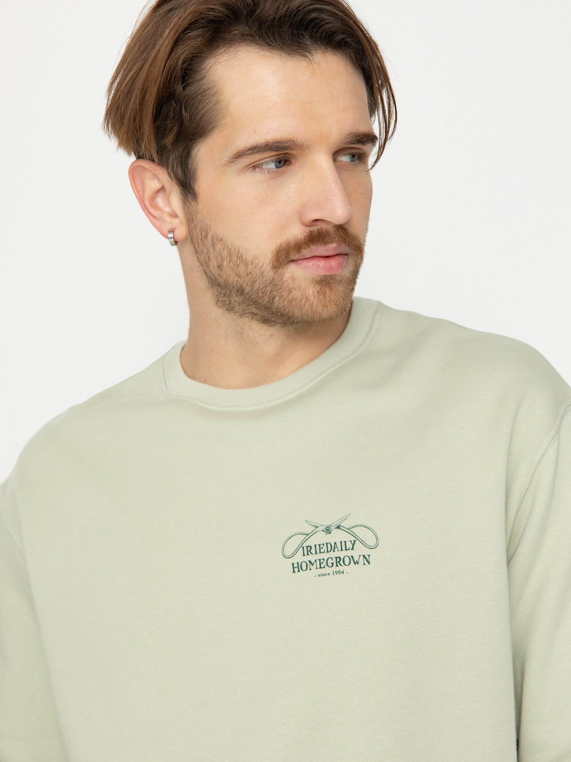 Bluza Iriedaily Bonsigh Crew (light sage)