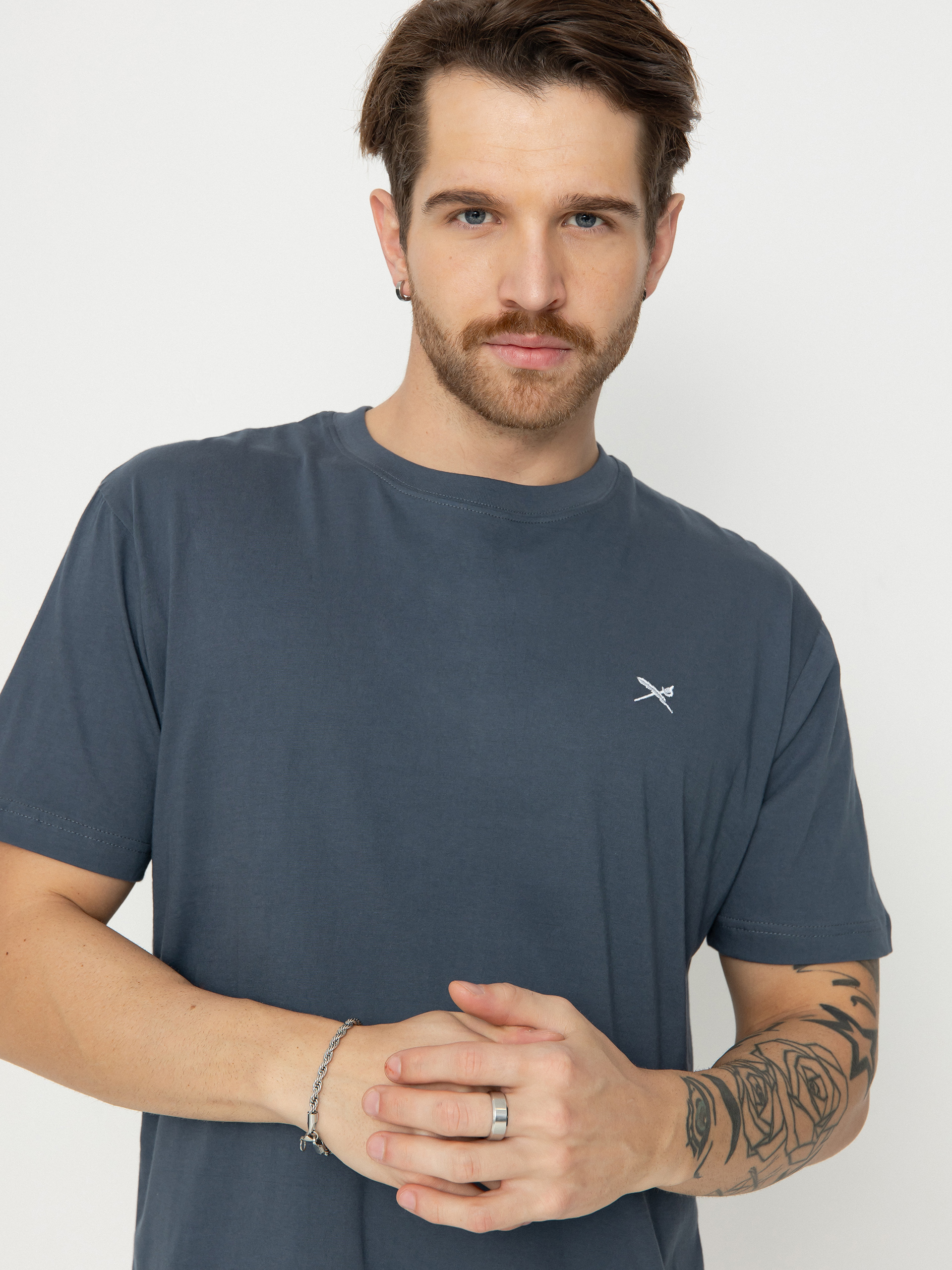 T-shirt Iriedaily Mini Flag Emb 2 (dark steel)