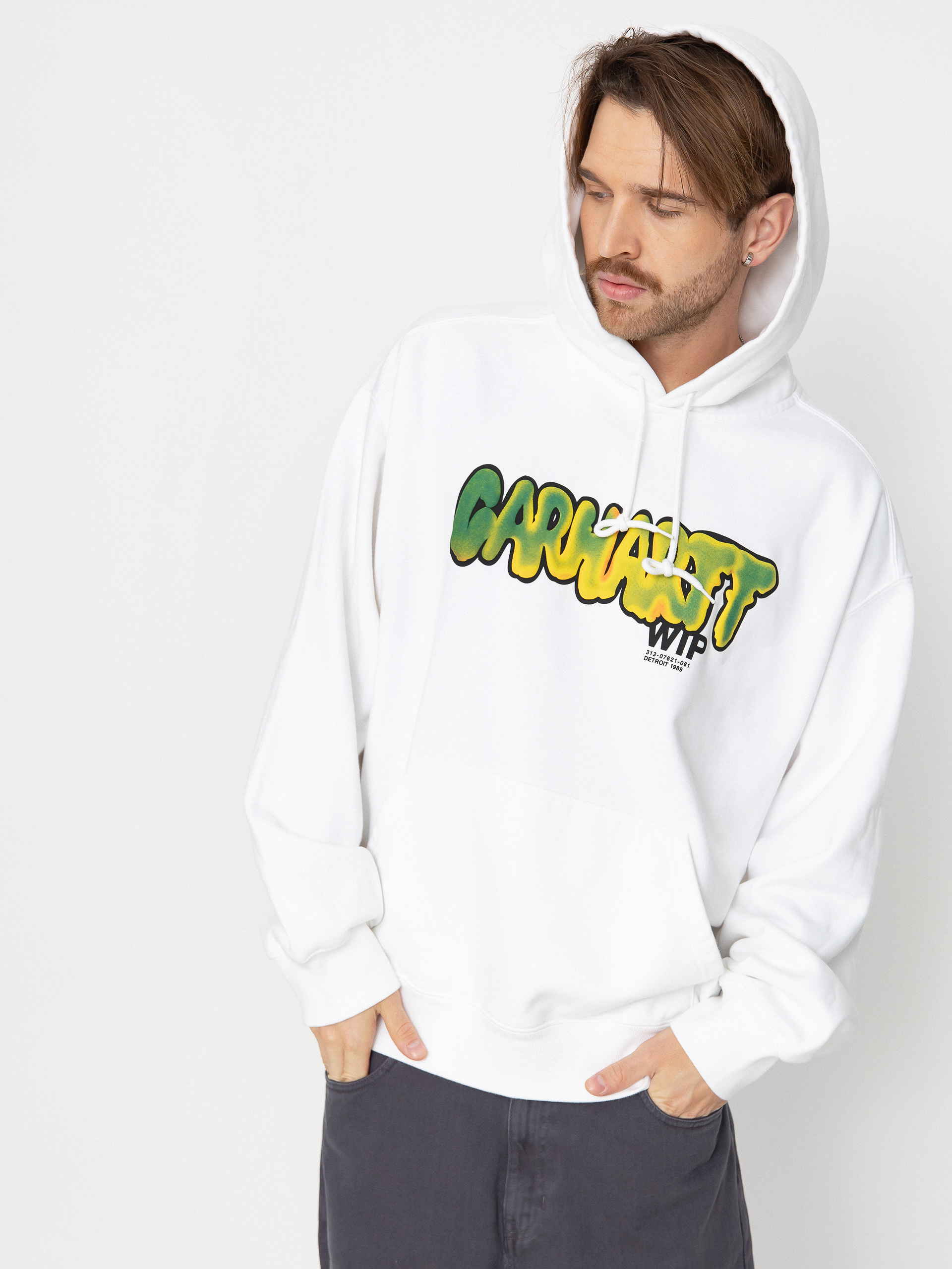 Bluza z kapturem Carhartt WIP Drip HD (white)