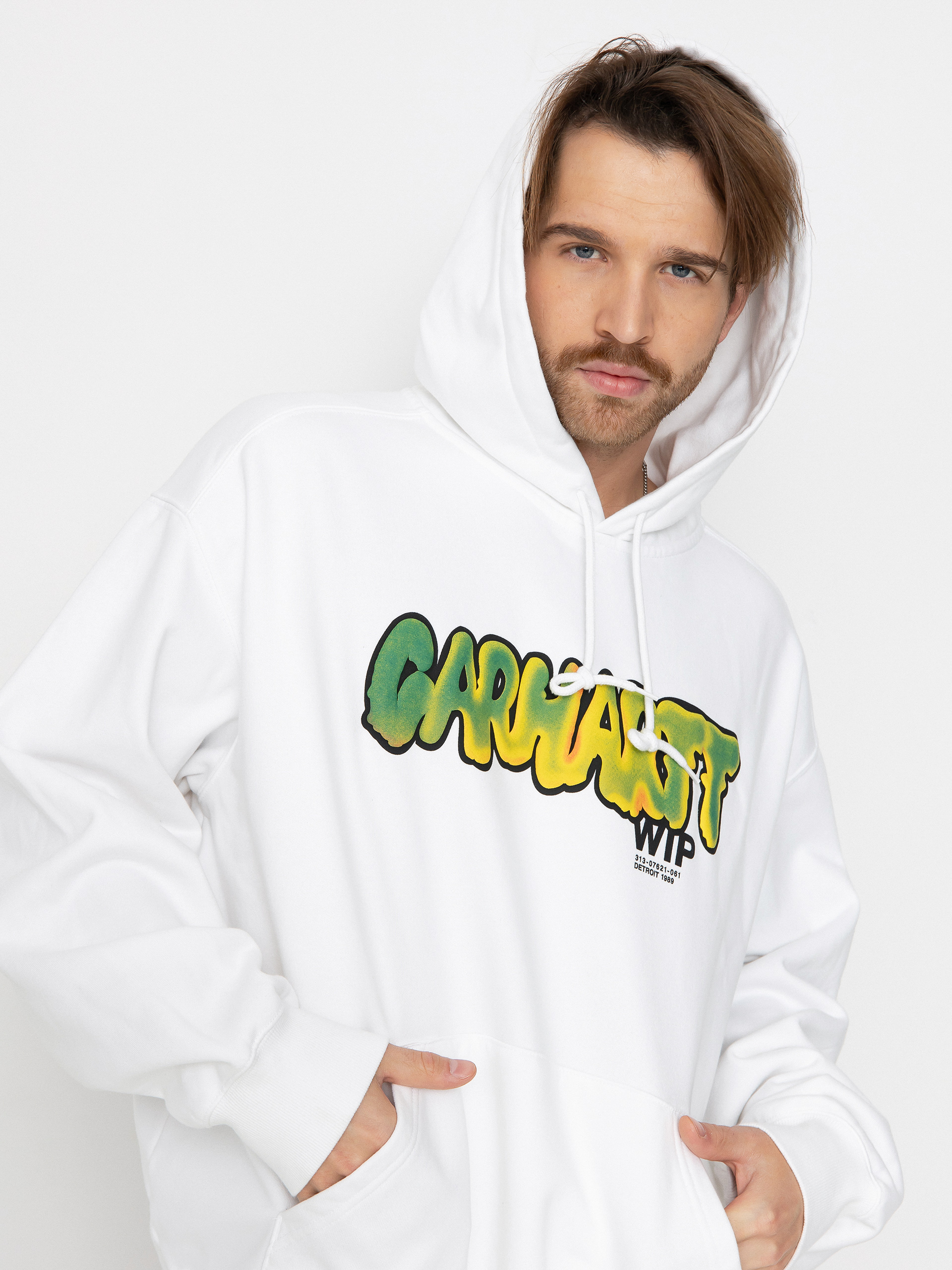 Bluza z kapturem Carhartt WIP Drip HD (white)