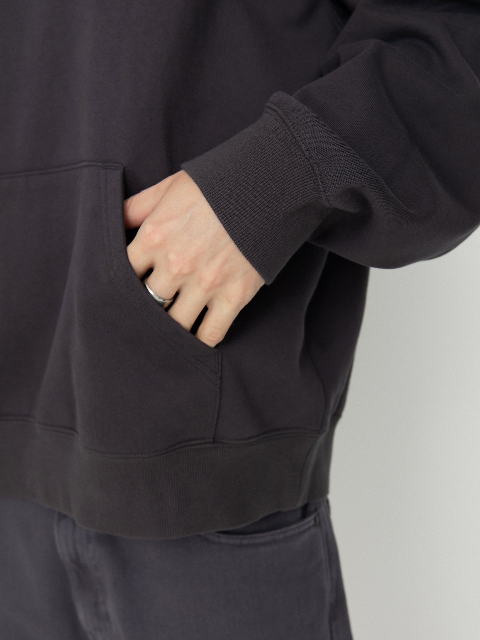 Bluza z kapturem Carhartt WIP Drip HD (charcoal)