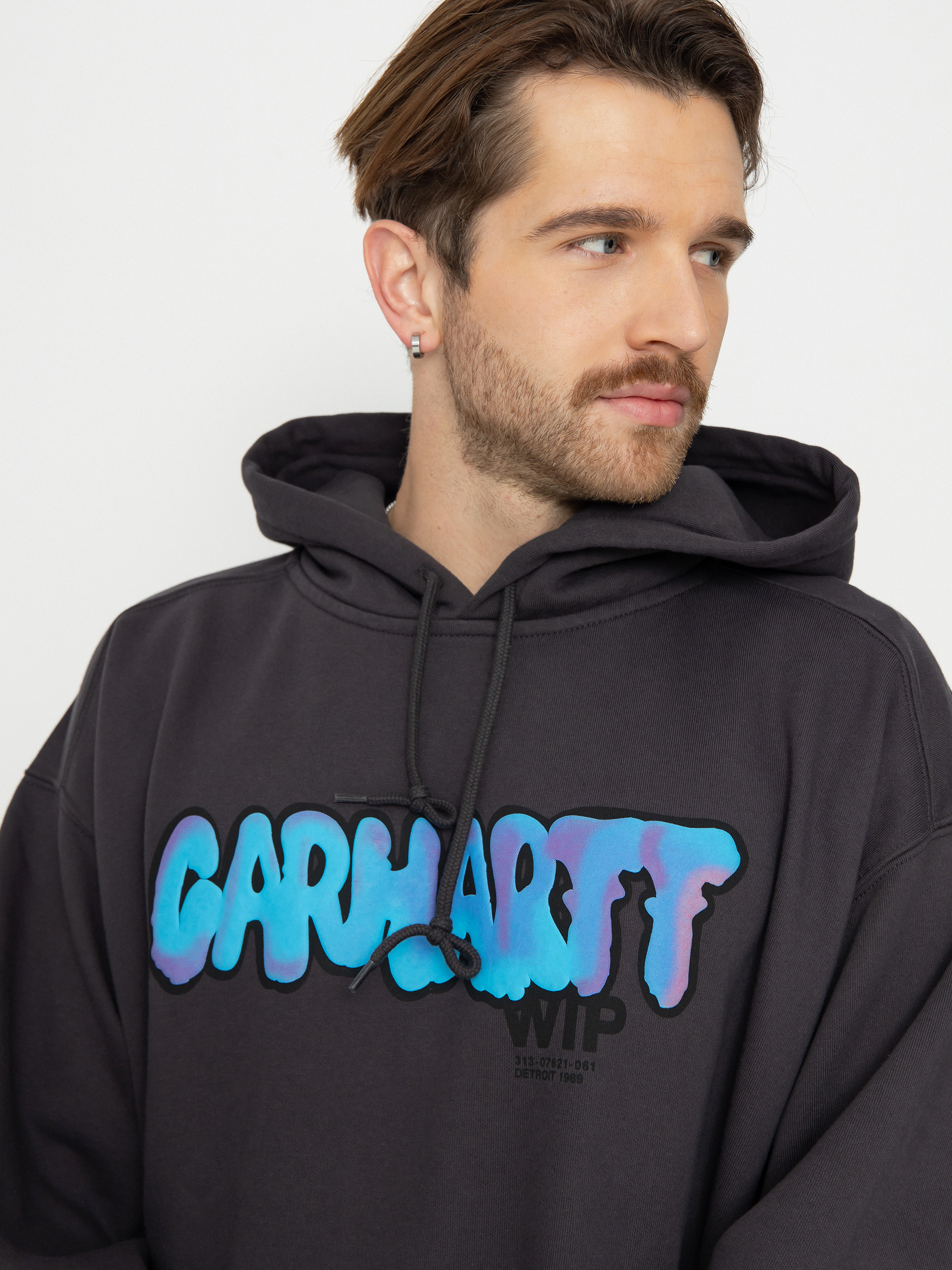 Bluza z kapturem Carhartt WIP Drip HD (charcoal)