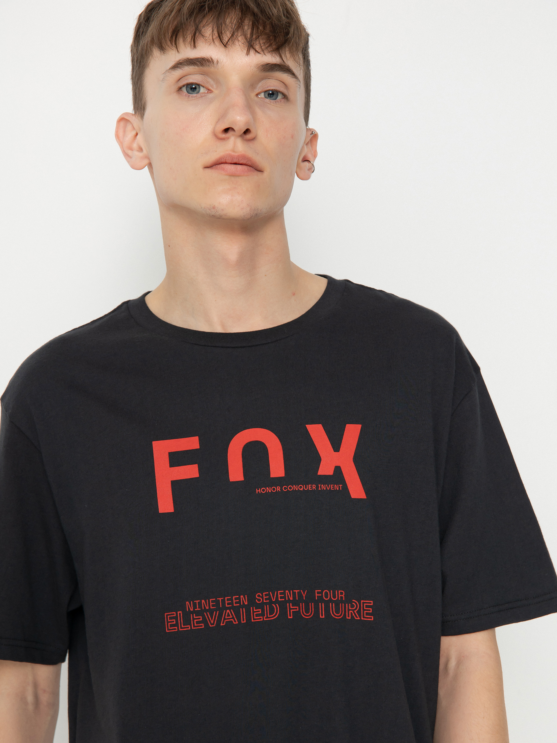 T-shirt Fox Intrude Prem (black)
