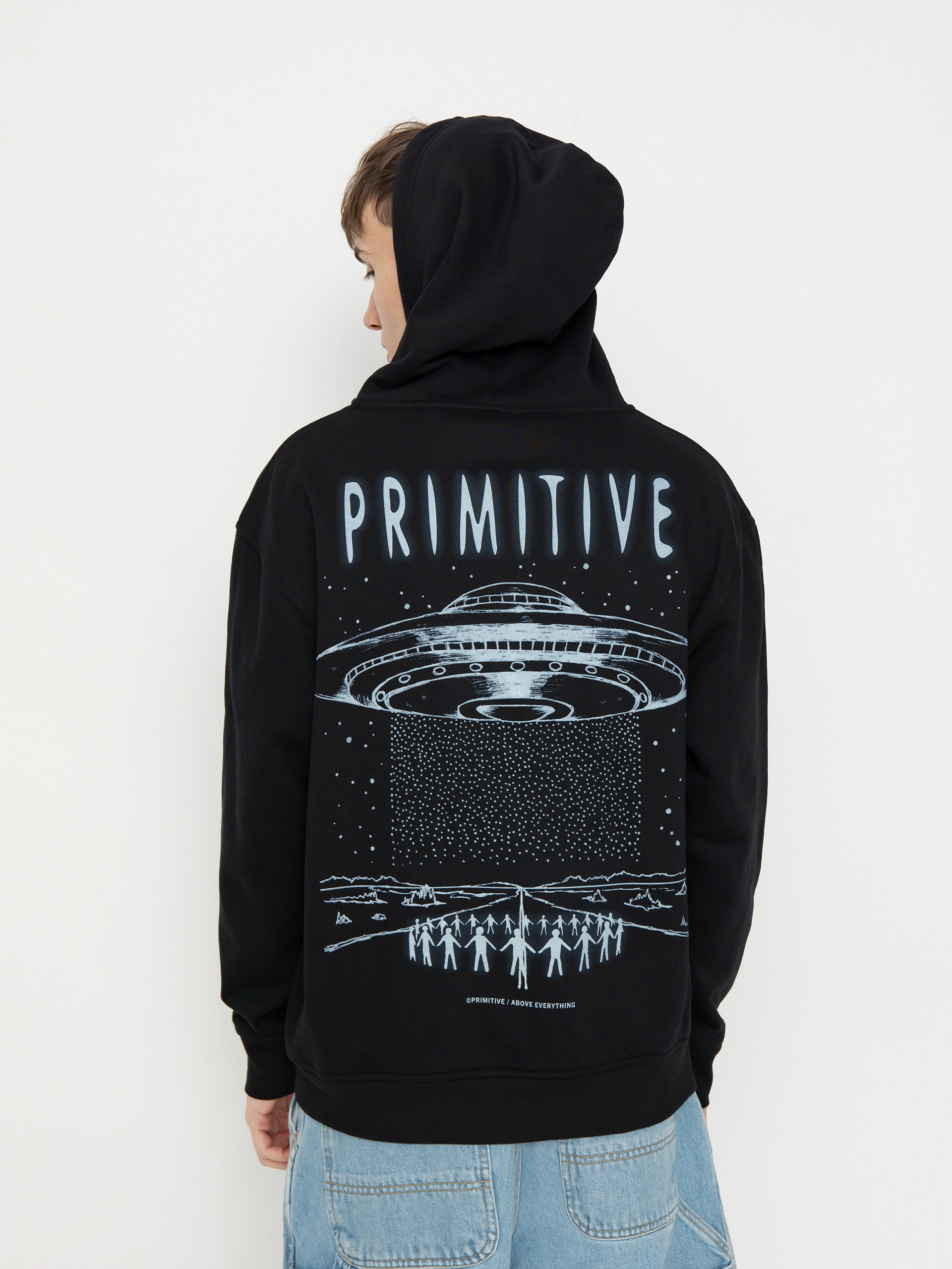 Bluza z kapturem Primitive Contact ZHD (black)