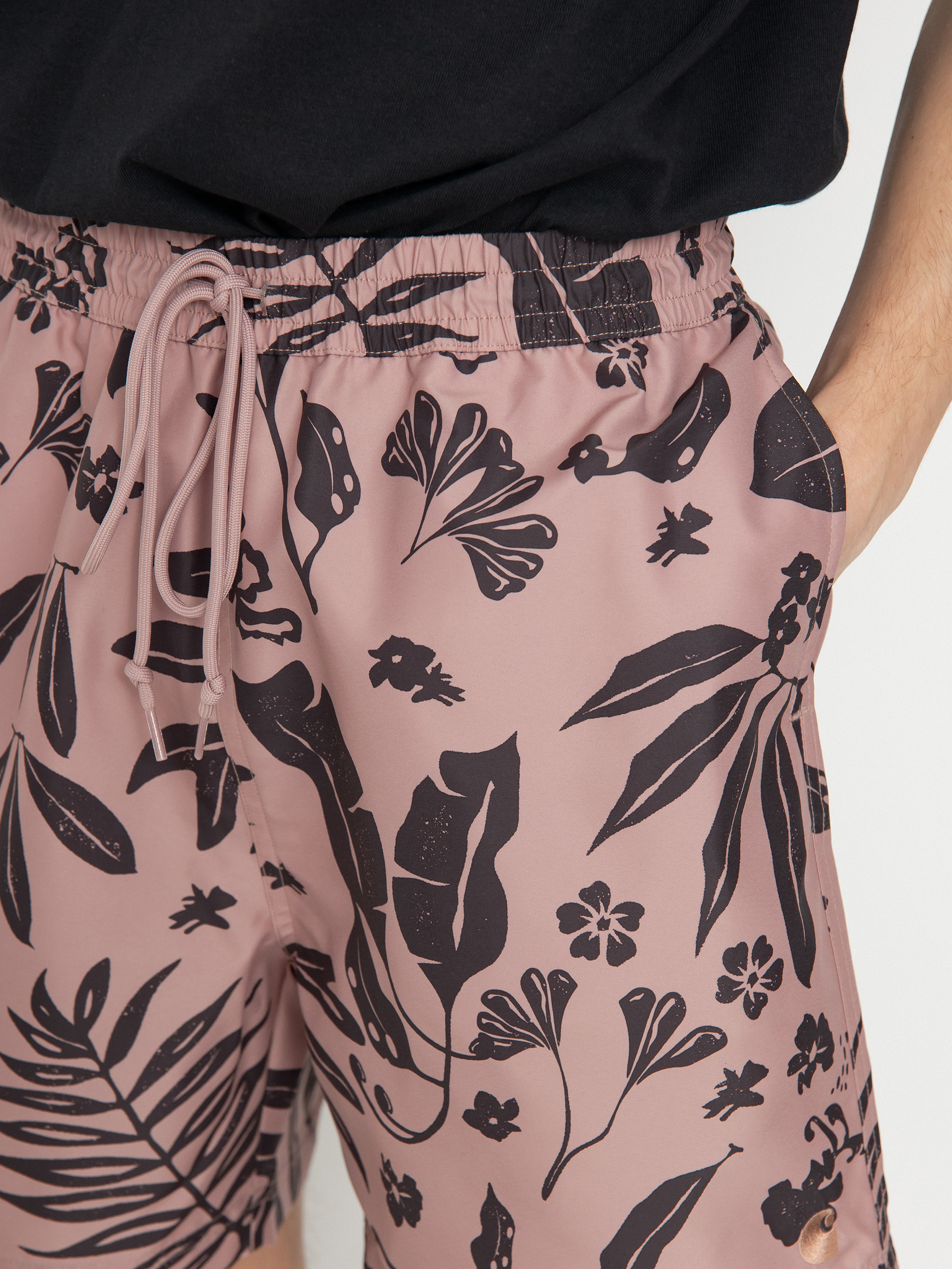 Szorty Carhartt WIP Slater Swim (woodblock print/glassy pink)