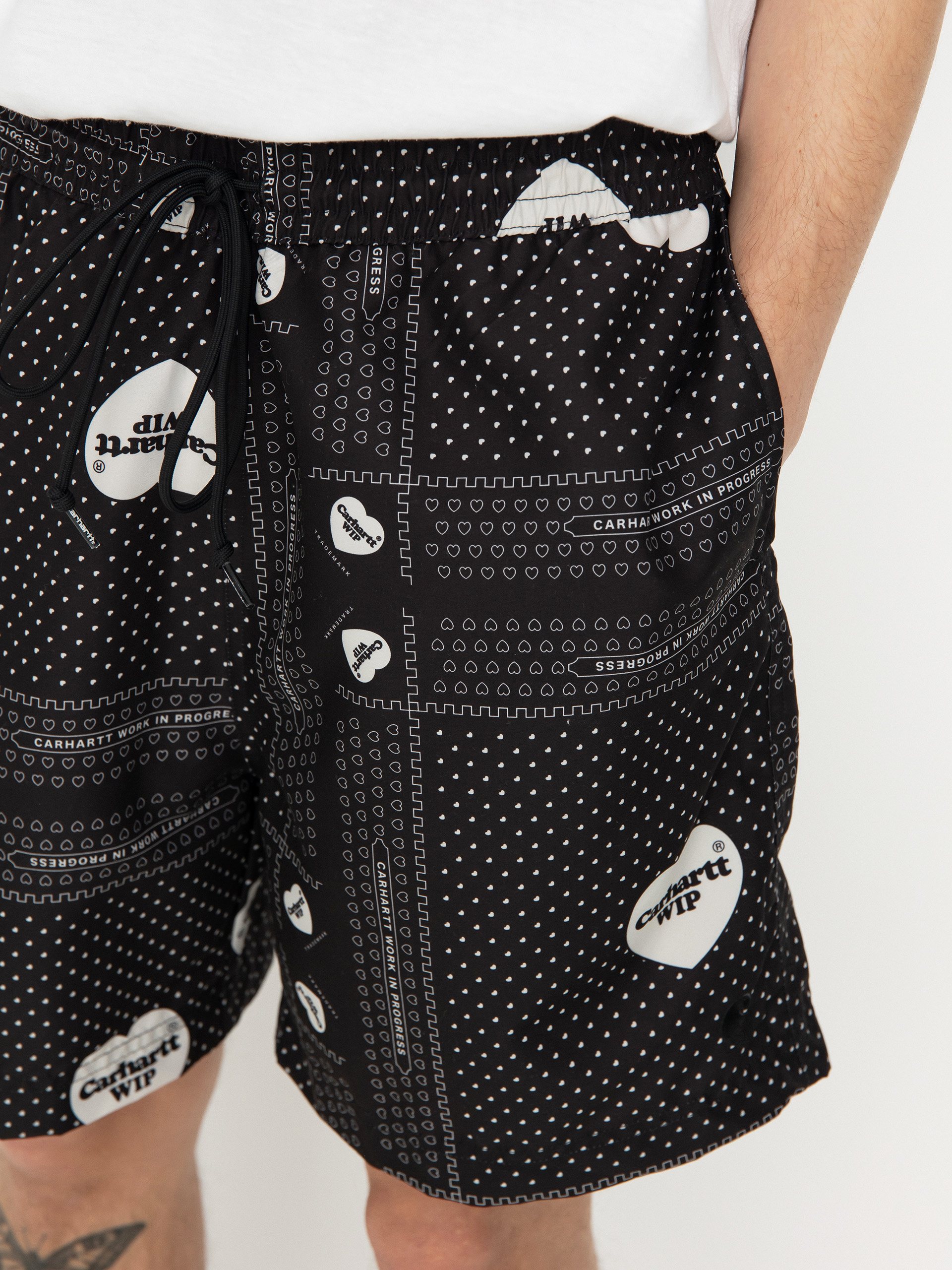 Szorty Carhartt WIP Slater Swim (heart bandana print/black)