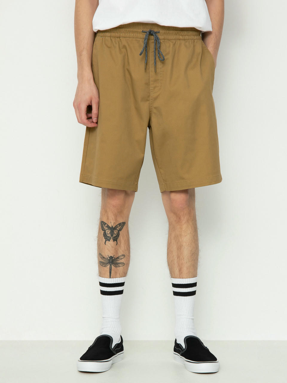 Szorty Volcom Frickin Ew 19 (dark khaki)