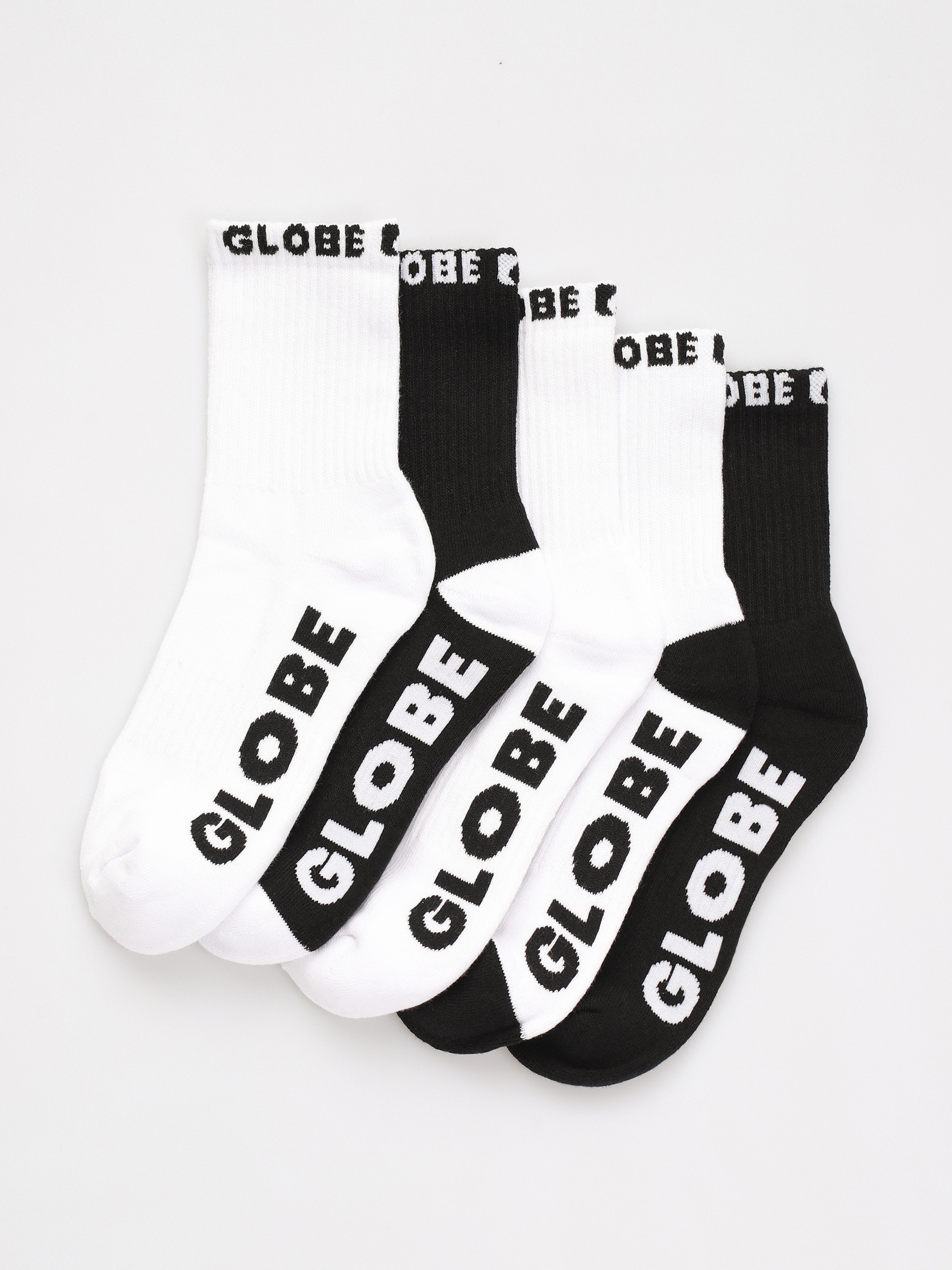 Skarpetki Globe Globe Kids Quater 5 Pack JR (black/white)