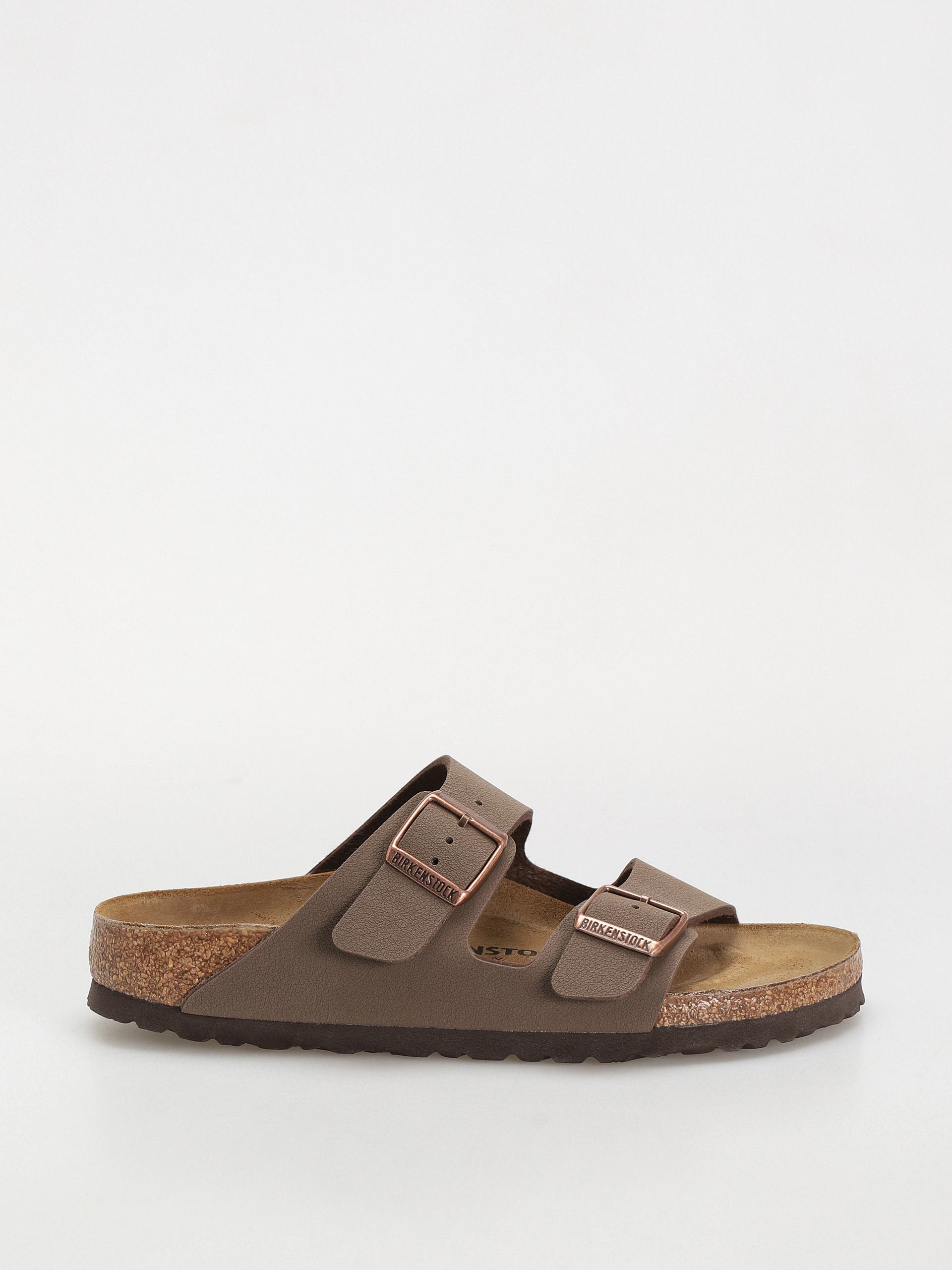 ◆mocha◆ Klapki Birkenstock Arizona Narrow - brązowy (nubuck mocha)