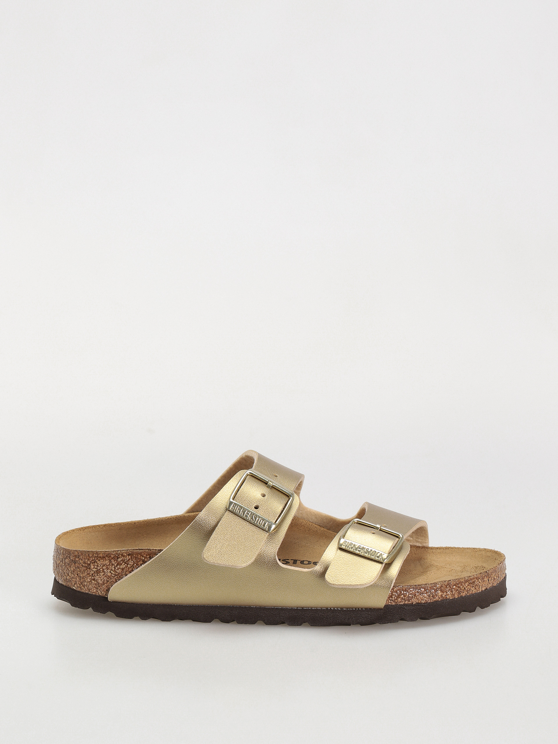 Klapki Birkenstock Arizona Suede Leather Regular - brązowy (taupe)