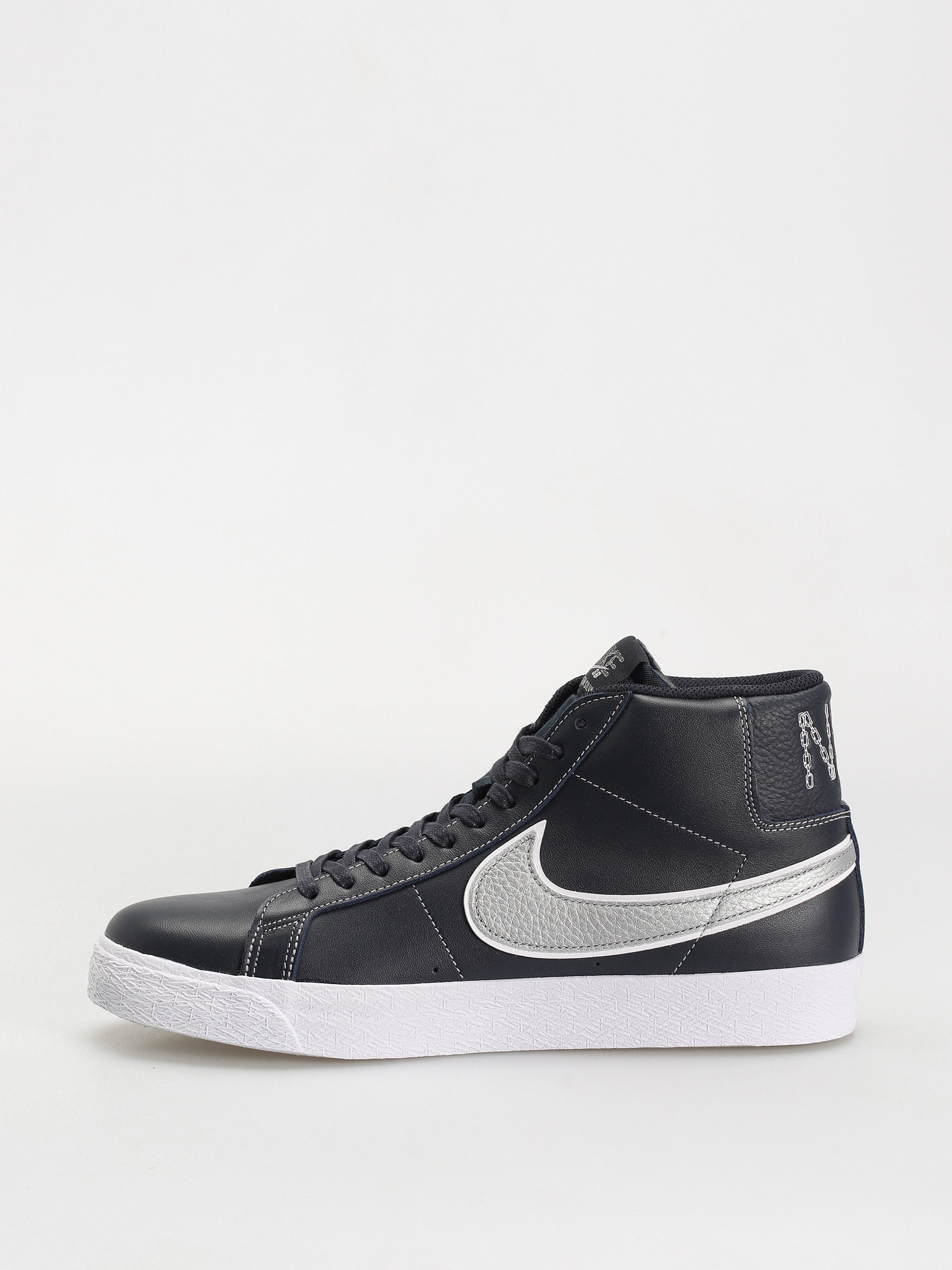Buty Nike SB Zoom Blazer Mid Mason Silva QS (dark obsidian/metallic silver white)