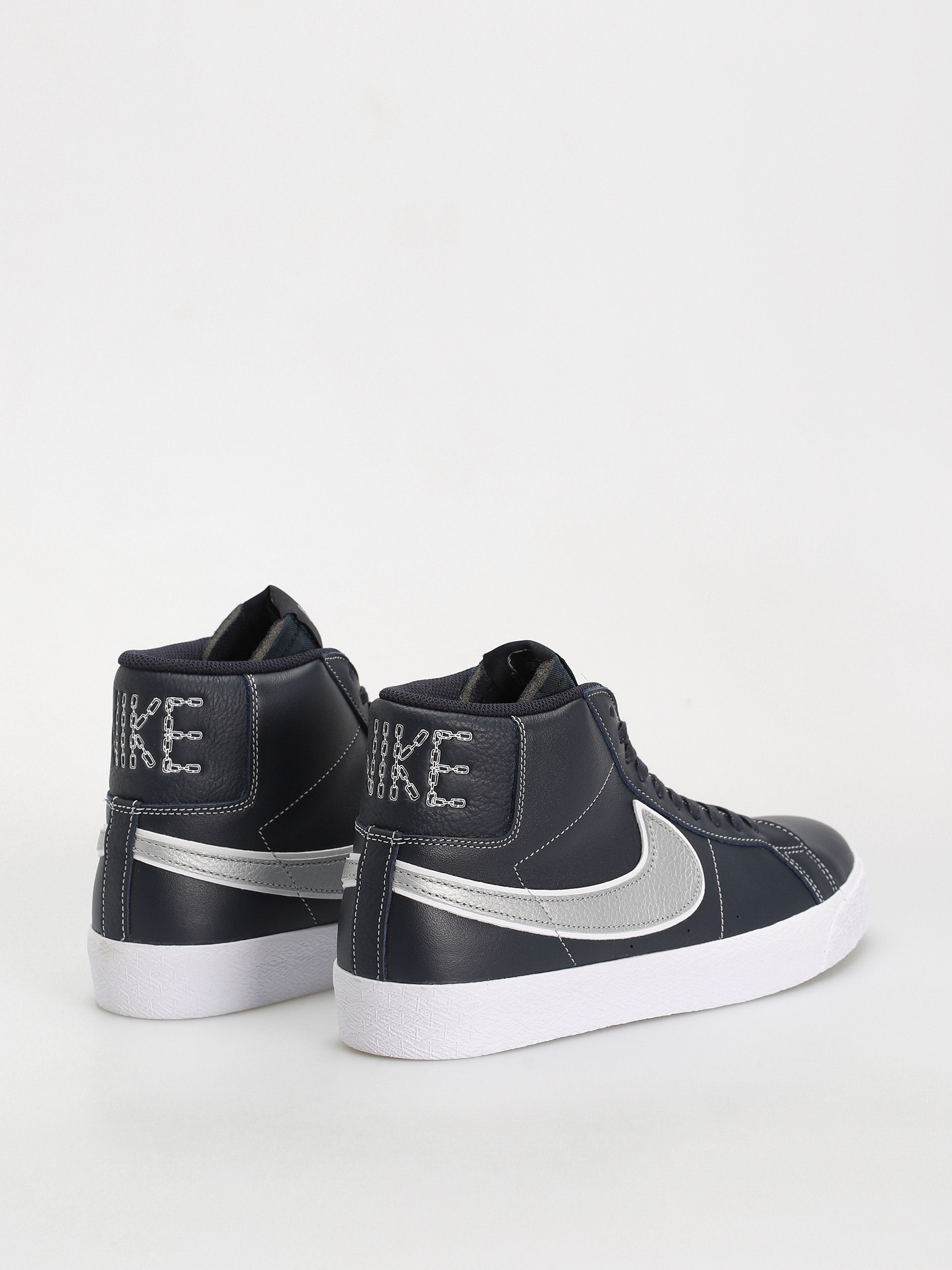 Buty Nike SB Zoom Blazer Mid Mason Silva QS (dark obsidian/metallic silver white)