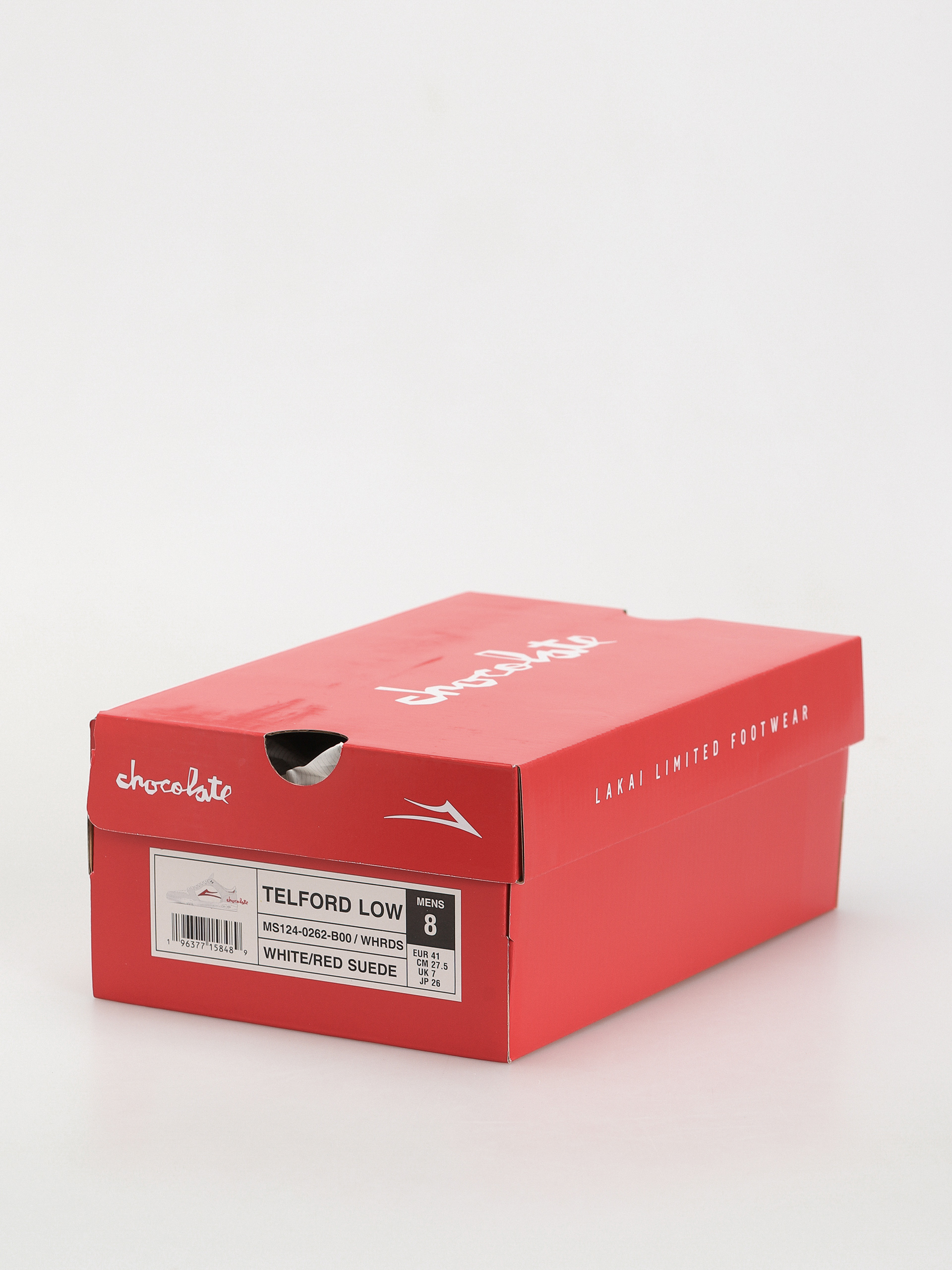 Buty Lakai Telford Low x Chocolate (white red)