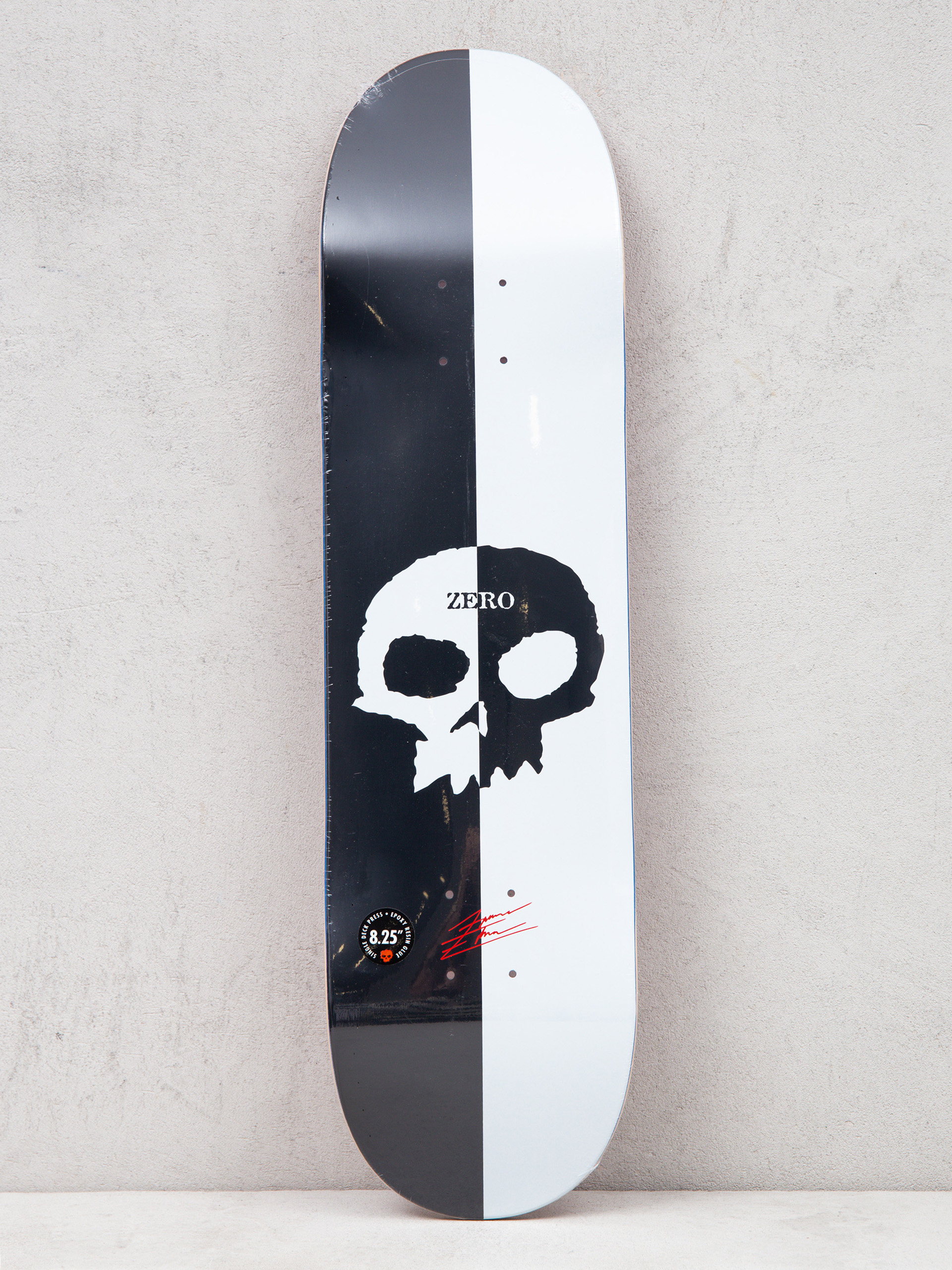 Deck Zero Edwards Split Single Skull (black/white)