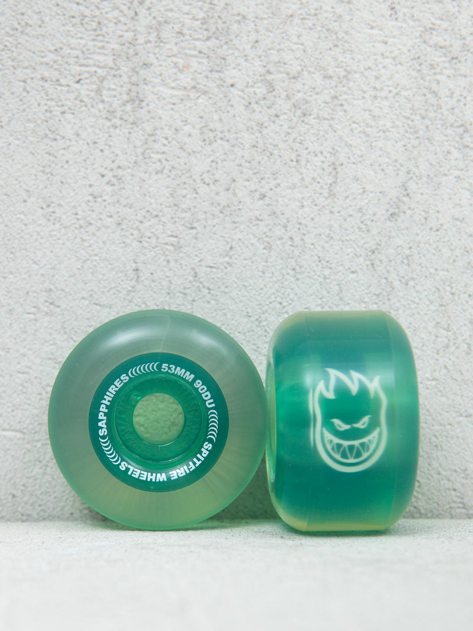 Kółka Spitfire 90D Radials Sapphire (clear/green)