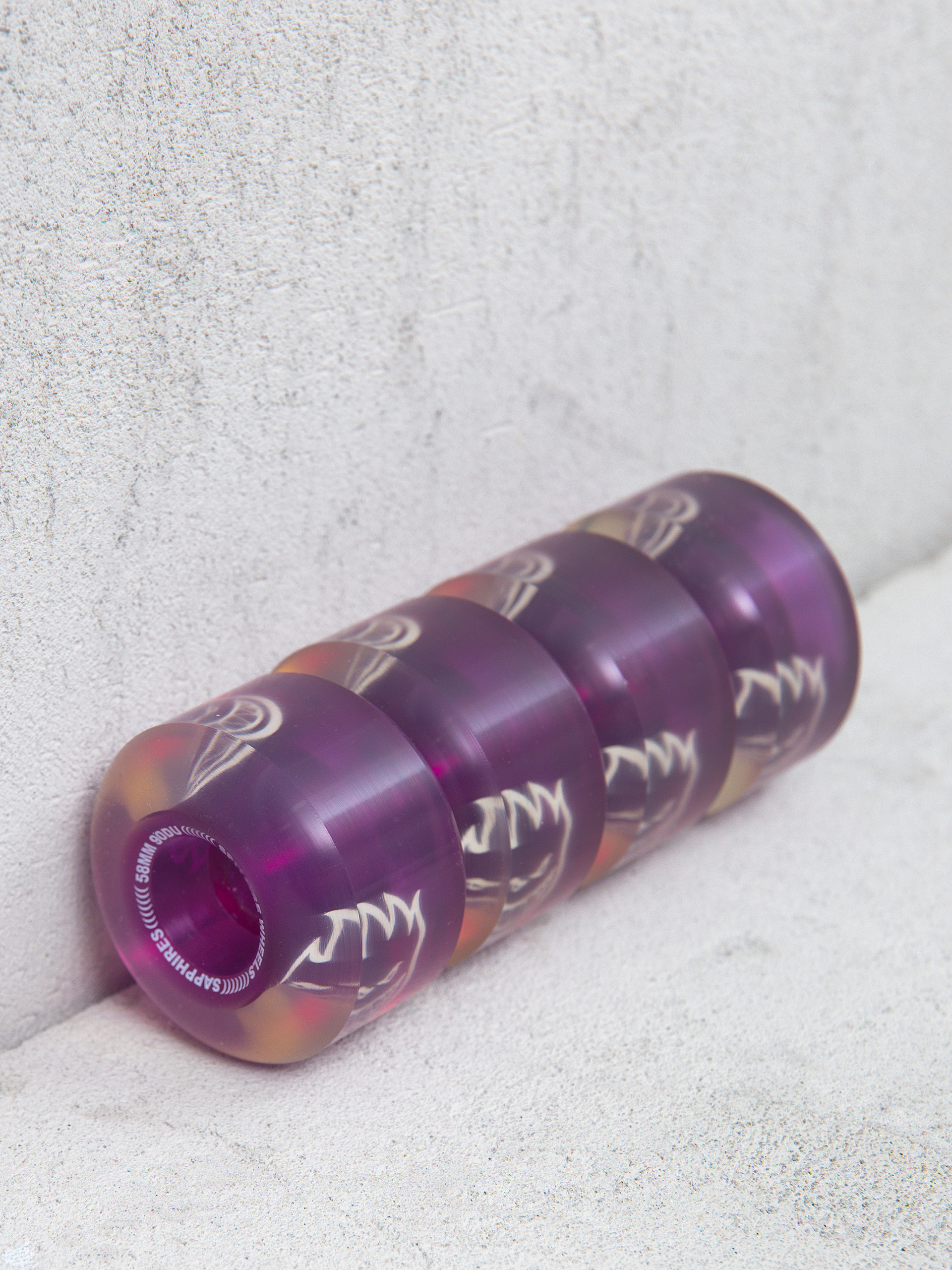 Kółka Spitfire 90D Radials Sapphire (clear/purple)