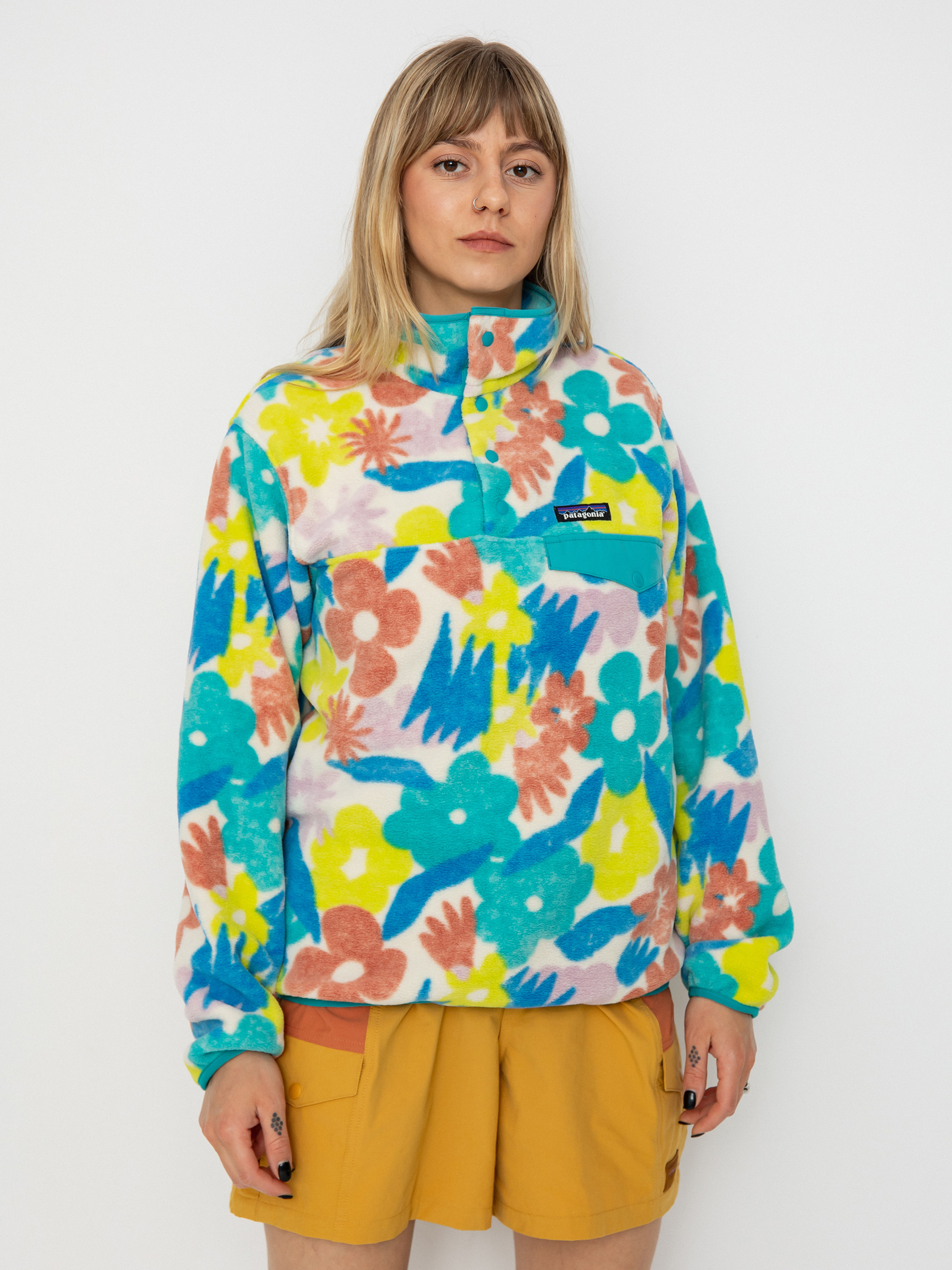 Damski Polar Patagonia Lightweight Synch Snap T (channeling spring natural)