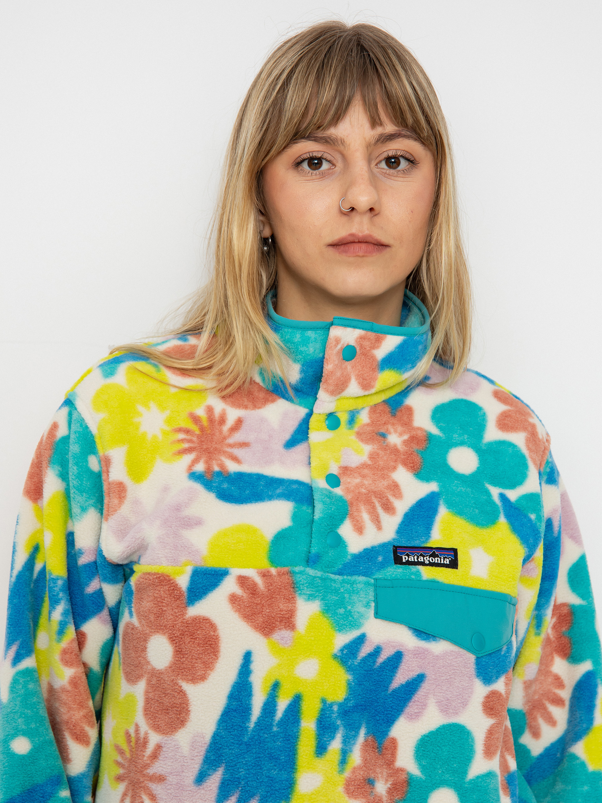 Damski Polar Patagonia Lightweight Synch Snap T (channeling spring natural)