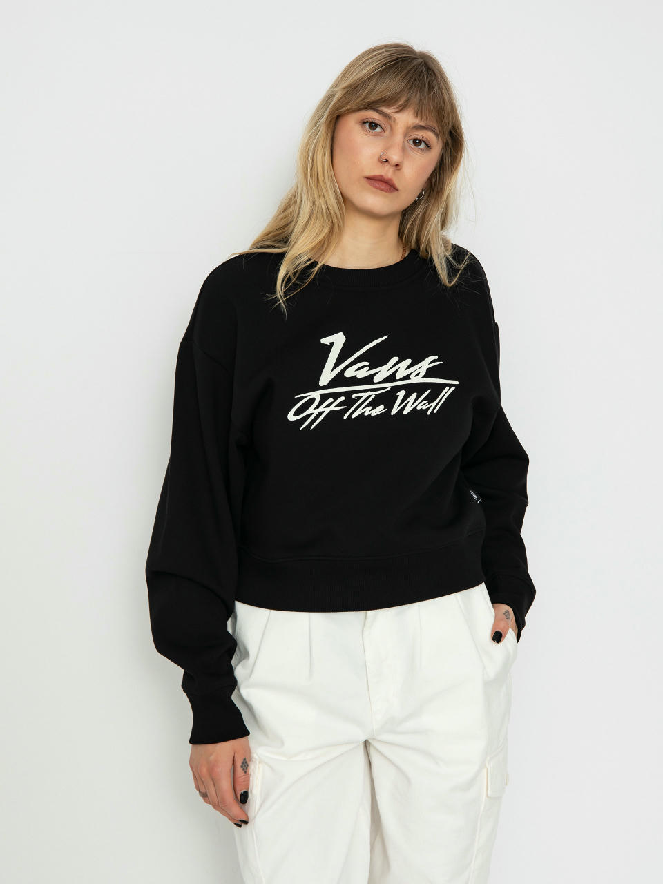 Bluza Vans Go Anyplace Crop Crew Wmn (black)