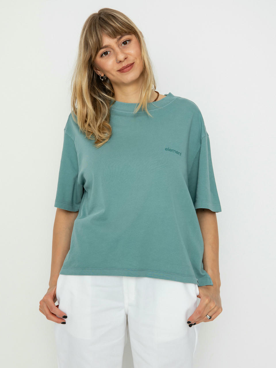 T-shirt Element Basic Pigment Wmn (mineral blue)