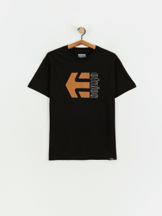 T-shirt Etnies Corp Combo (black/brown)