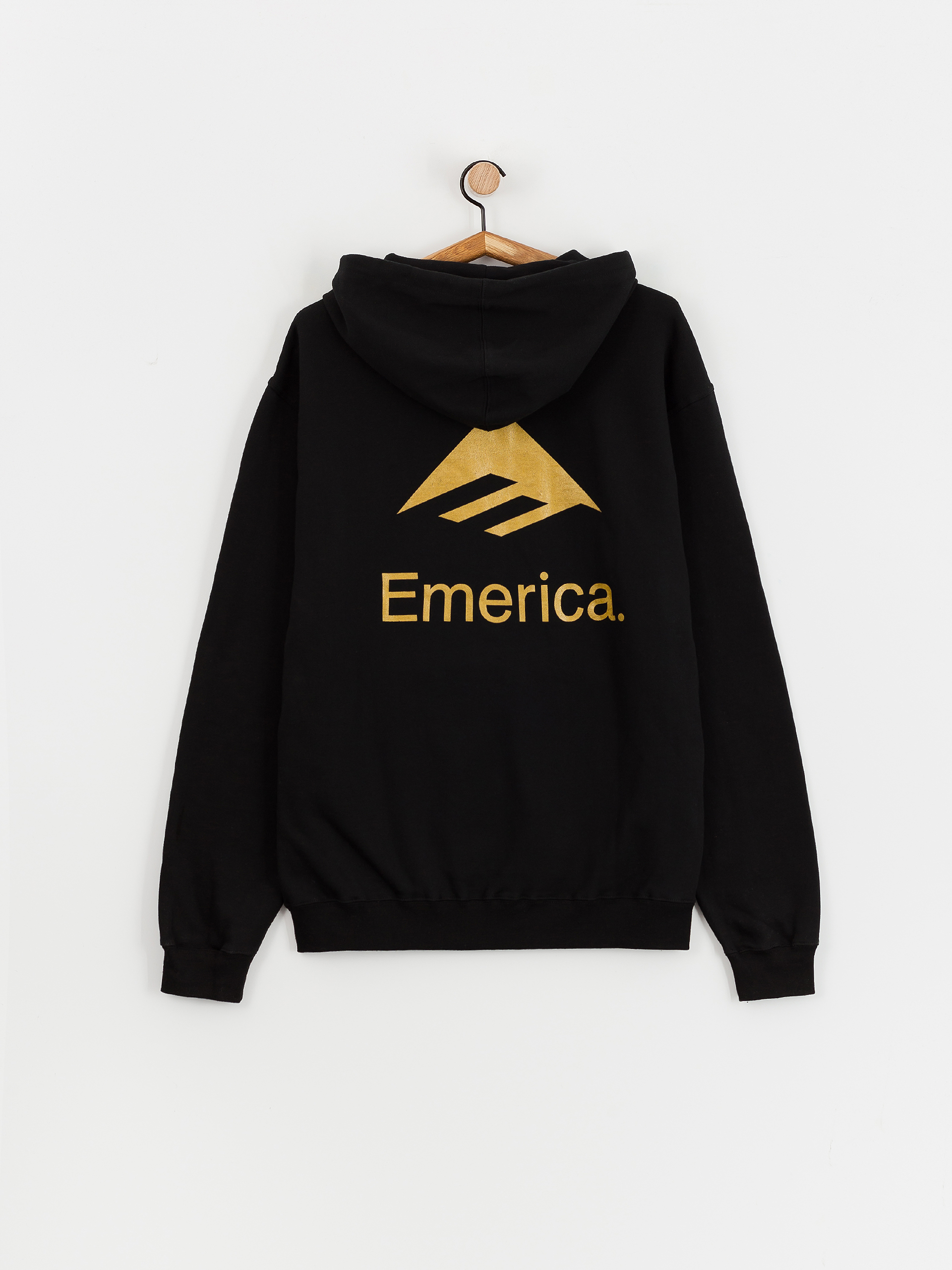 Bluza z kapturem Emerica Lockup HD (black/gold)