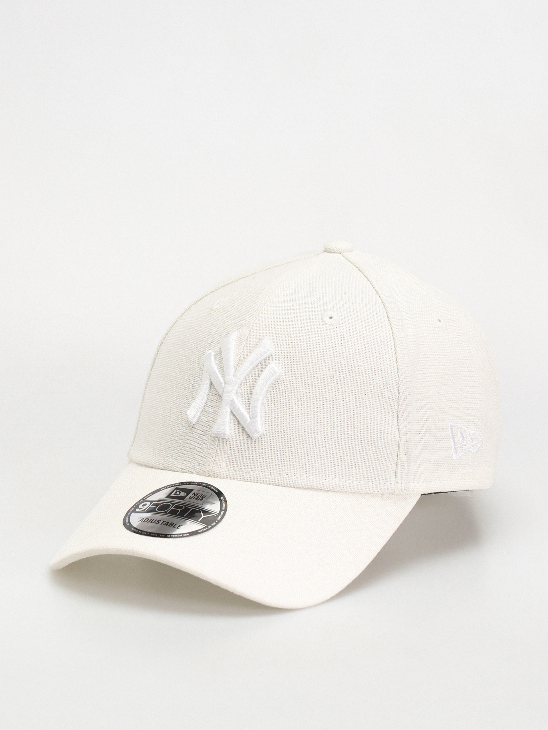 Czapka z daszkiem New Era Linen 9Forty New York Yankess (white/white)