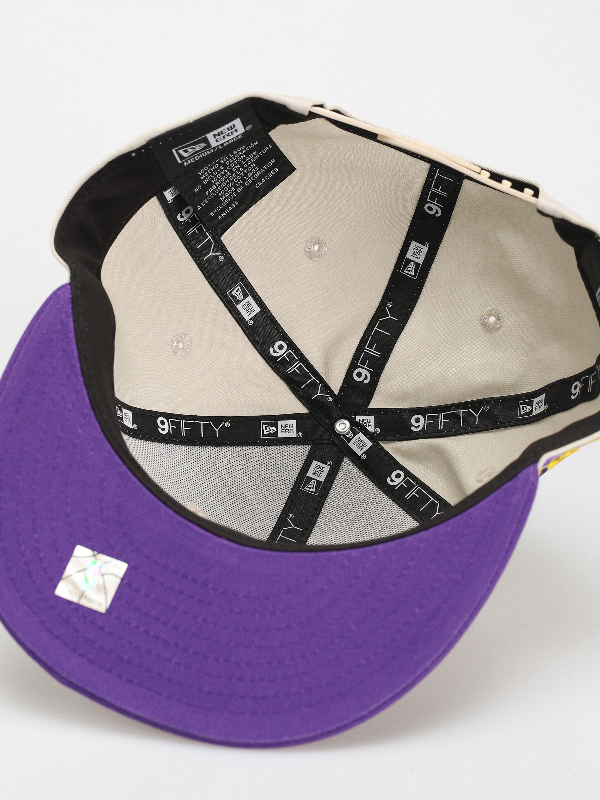 Czapka z daszkiem New Era NBA Logo 9Fifty Los Angeles Lakers (ivory/purple)