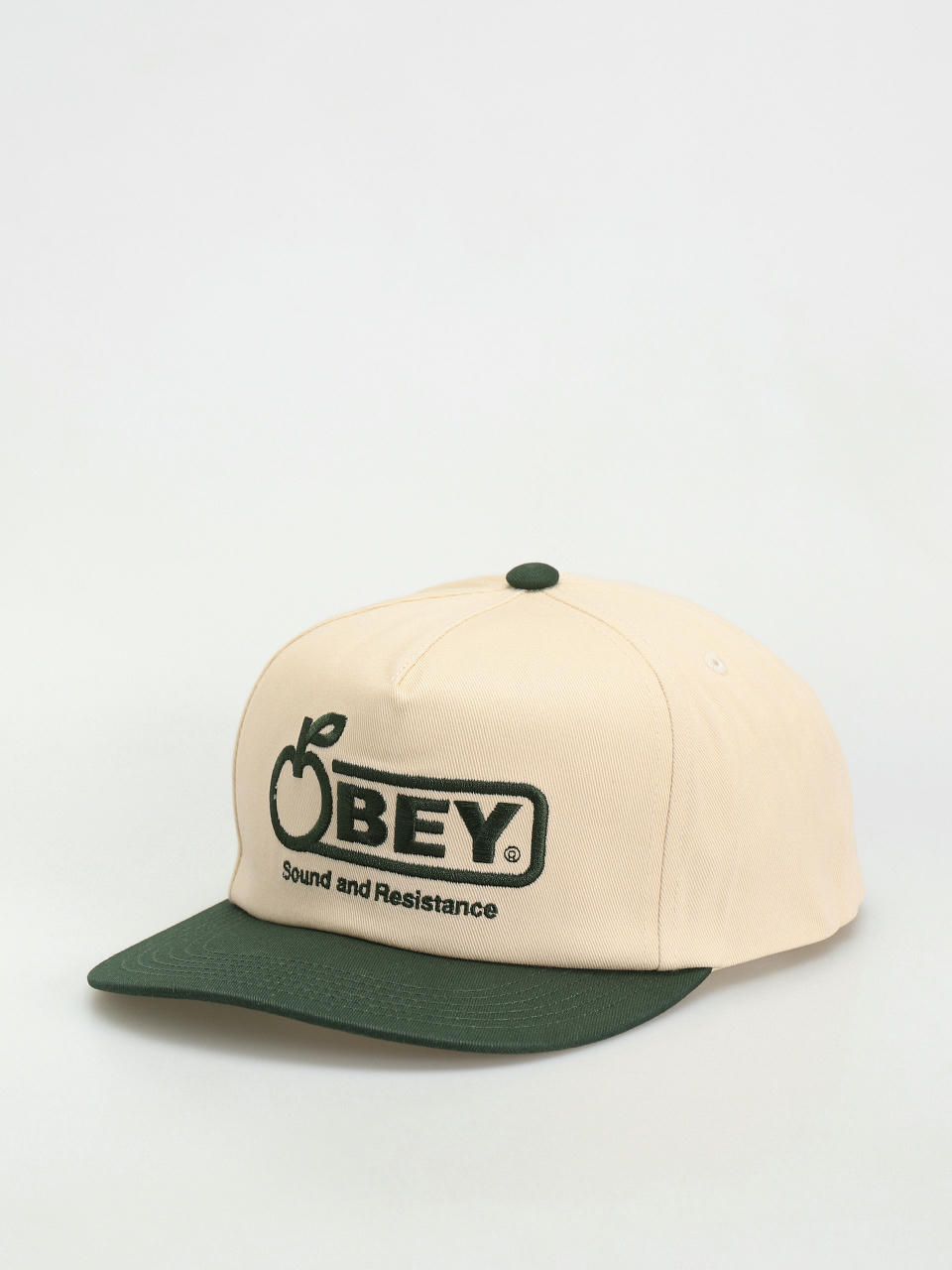 Czapka z daszkiem OBEY Sound Twill 5 Panel (unbleached multi)