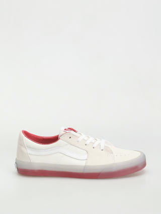 Buty Vans Sk8 Low (translucent sidewall white/red)