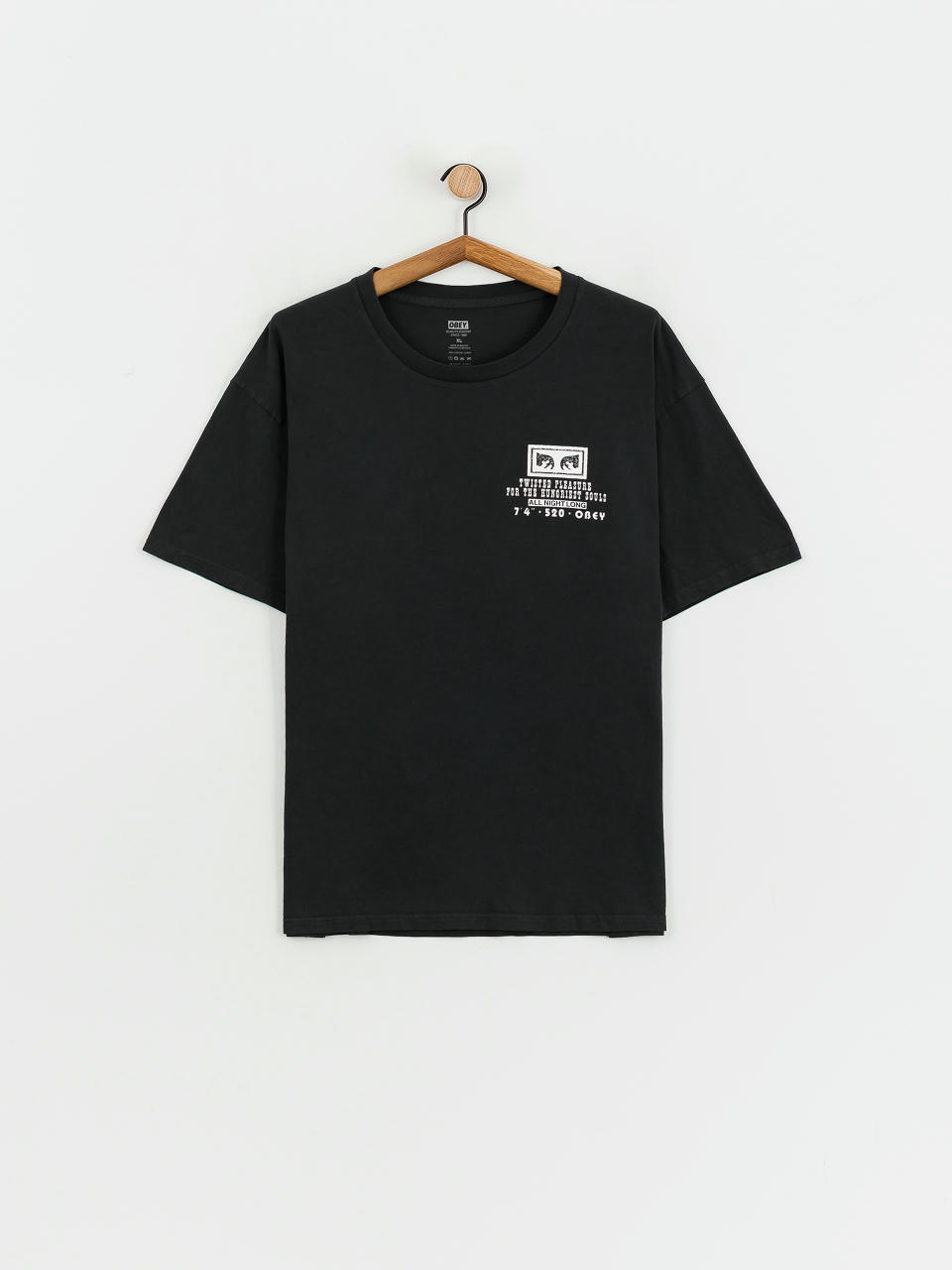 T-shirt OBEY Twisted Pleasure (pigment vintage black)