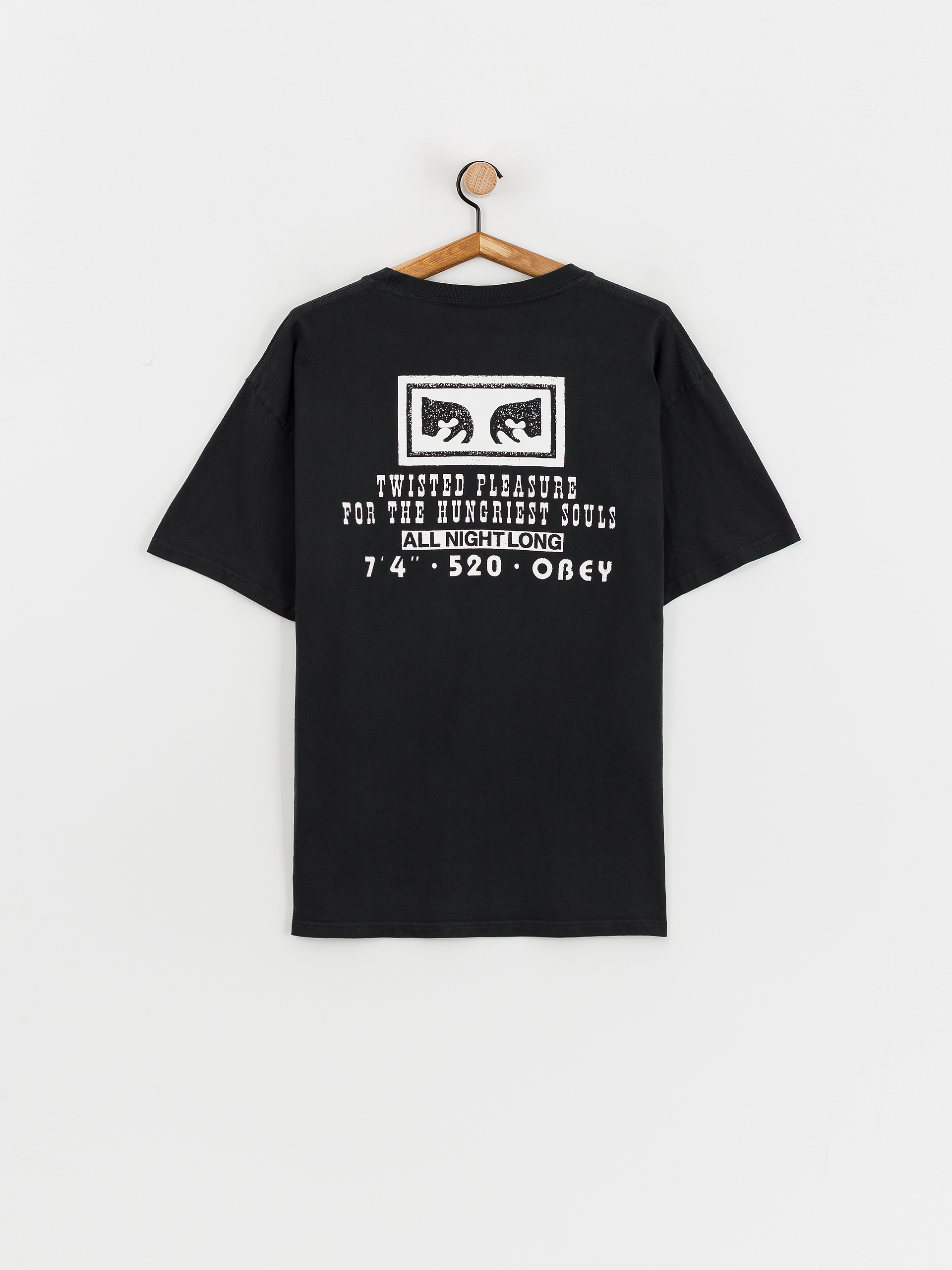 T-shirt OBEY Twisted Pleasure (pigment vintage black)