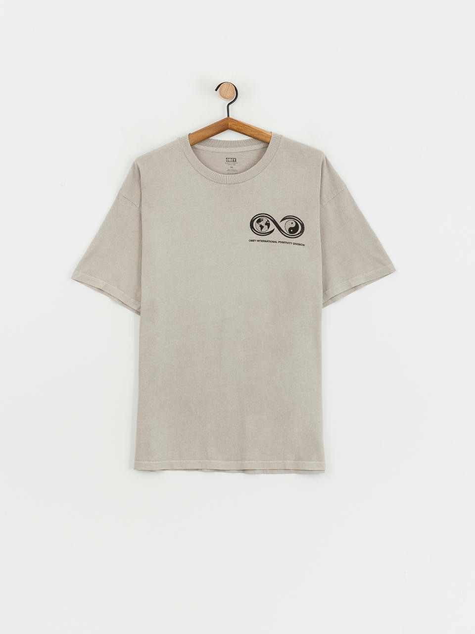 T-shirt OBEY Life Sentence (pigment silver grey)