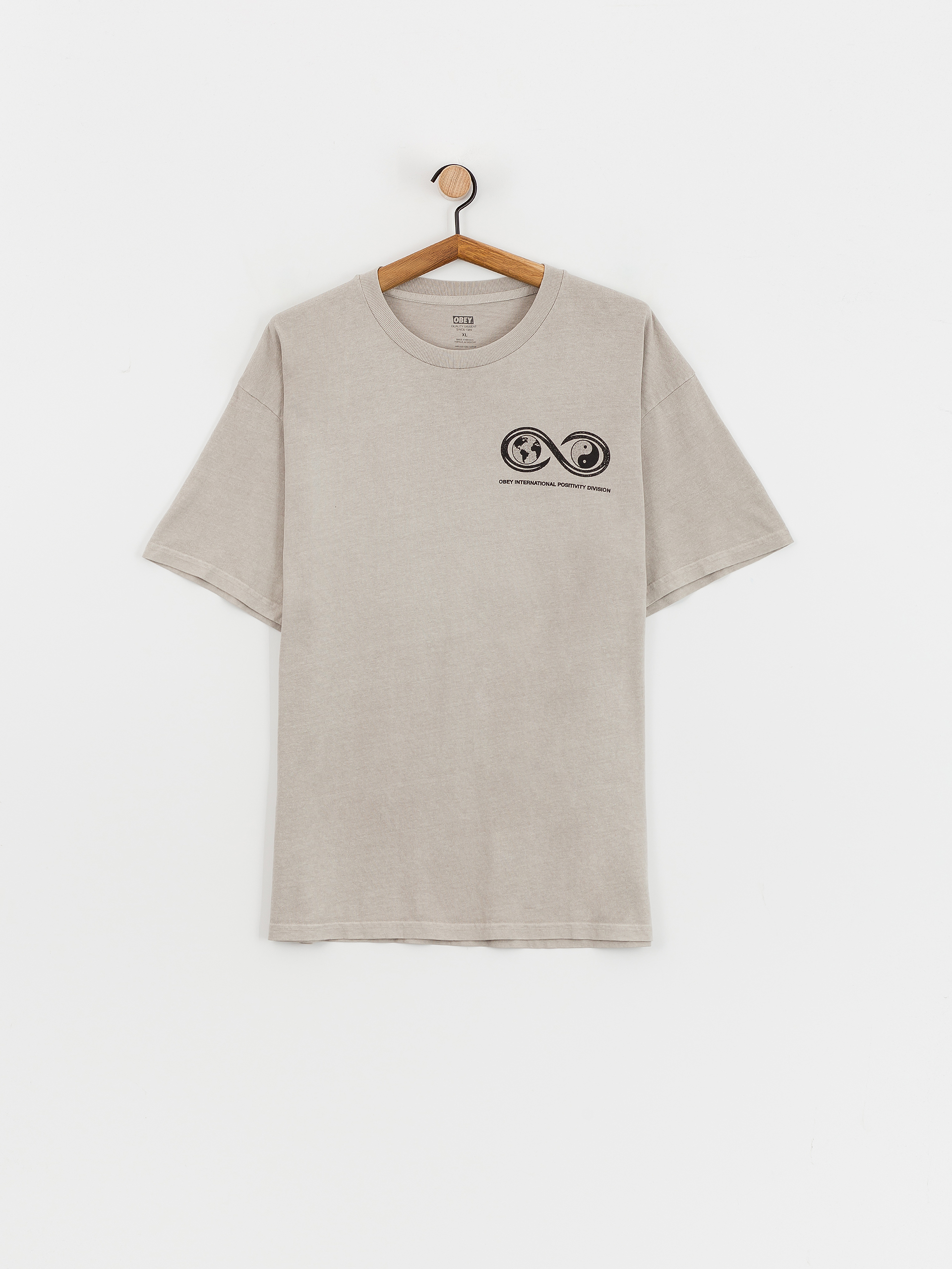 T-shirt OBEY Life Sentence (pigment silver grey)