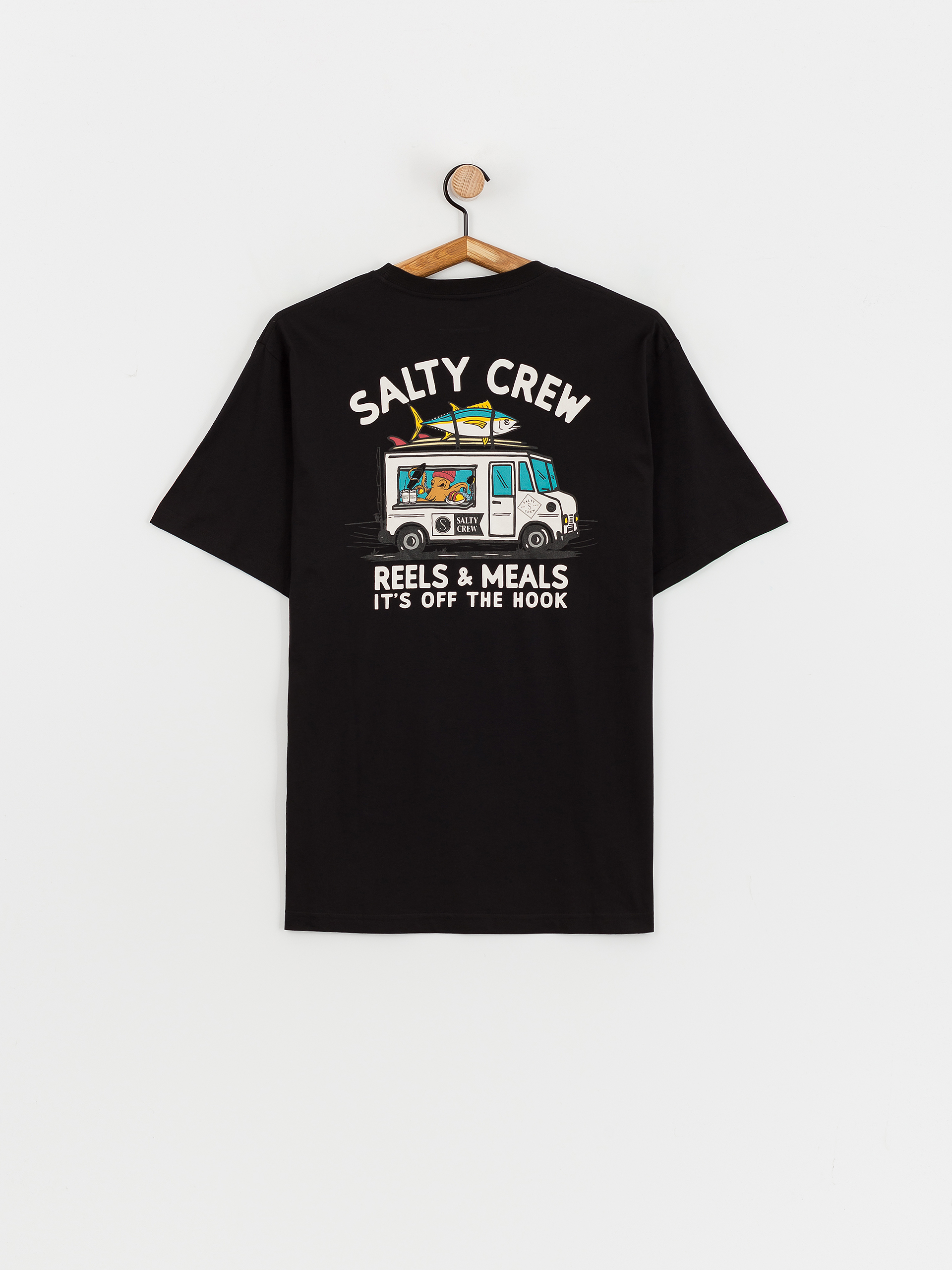 T-shirt Salty Crew Reels & Meals Premium (black)