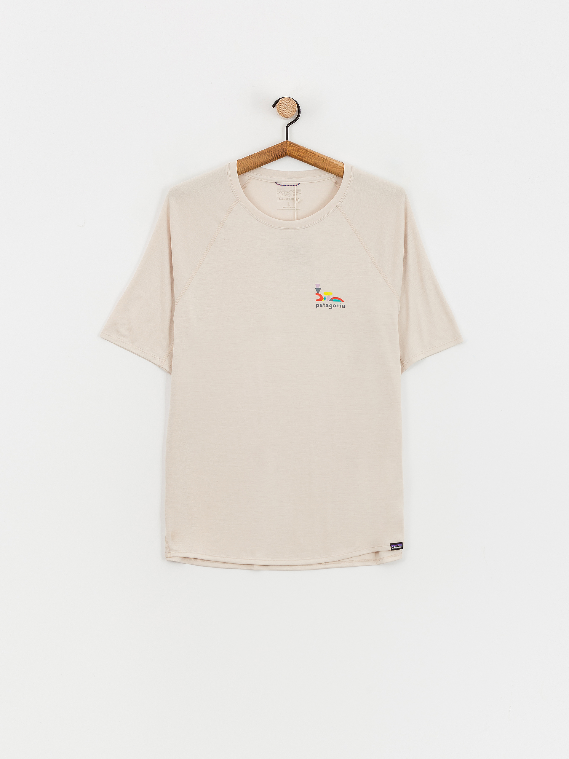 T-shirt Patagonia Cap Cool Trail Graphic (lose it pumice)