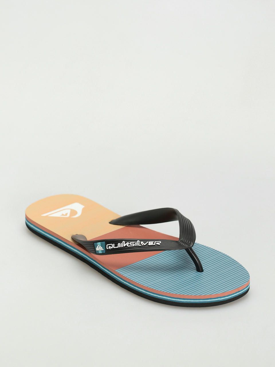 Japonki Quiksilver Molokai Stripe (black/orange/orange)