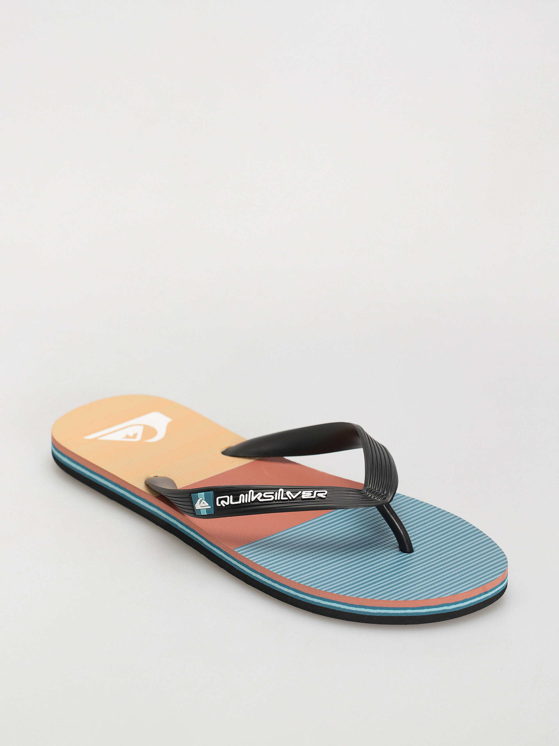 Japonki Quiksilver Molokai Stripe (black/orange/orange)