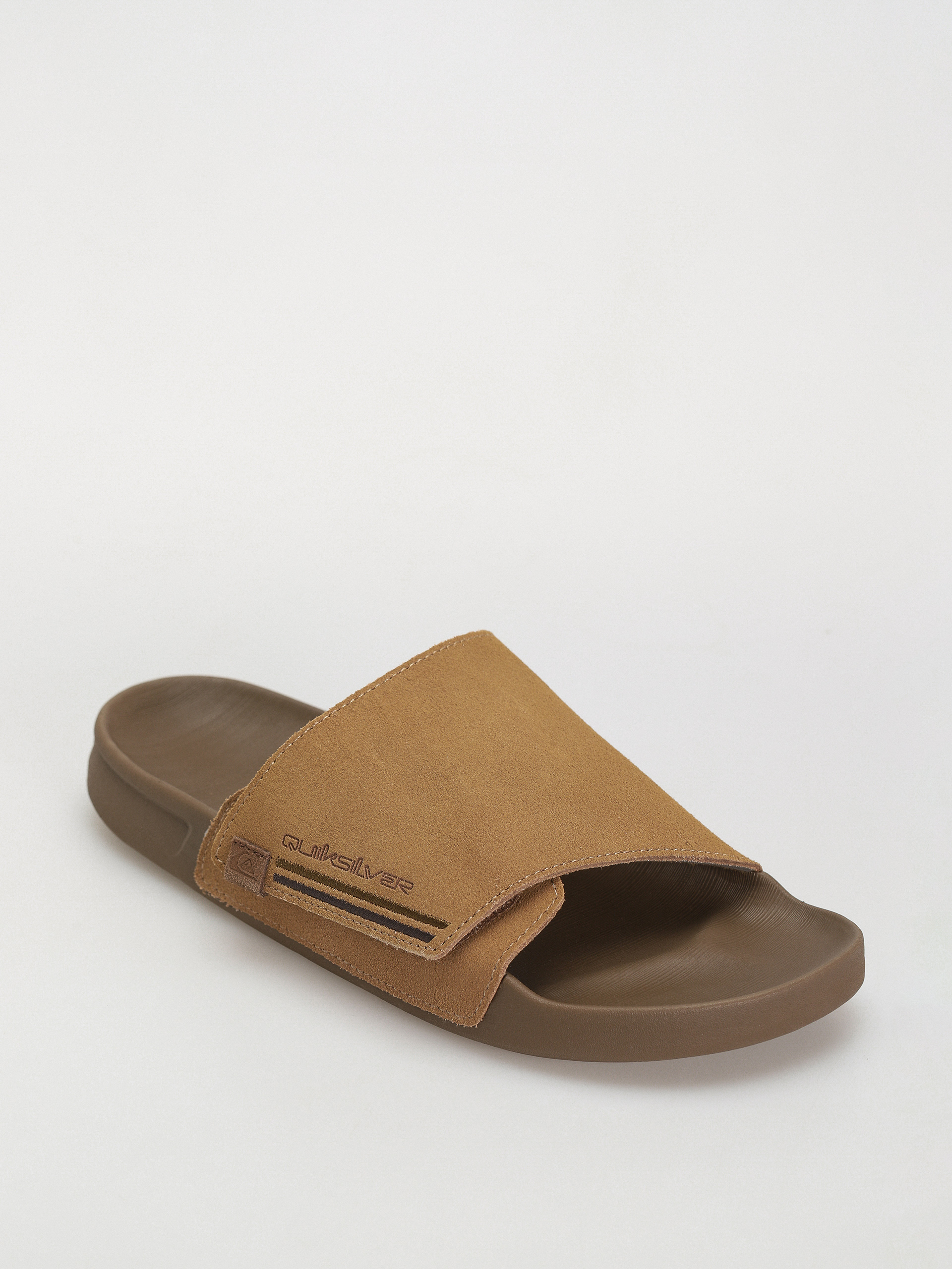 Klapki Quiksilver Rivi Suede Rf (tan 1)