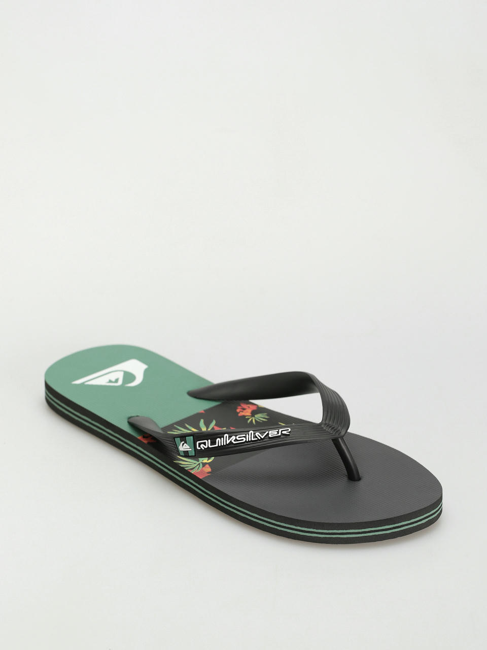 Japonki Quiksilver Molokai Stripe (black/black/green)