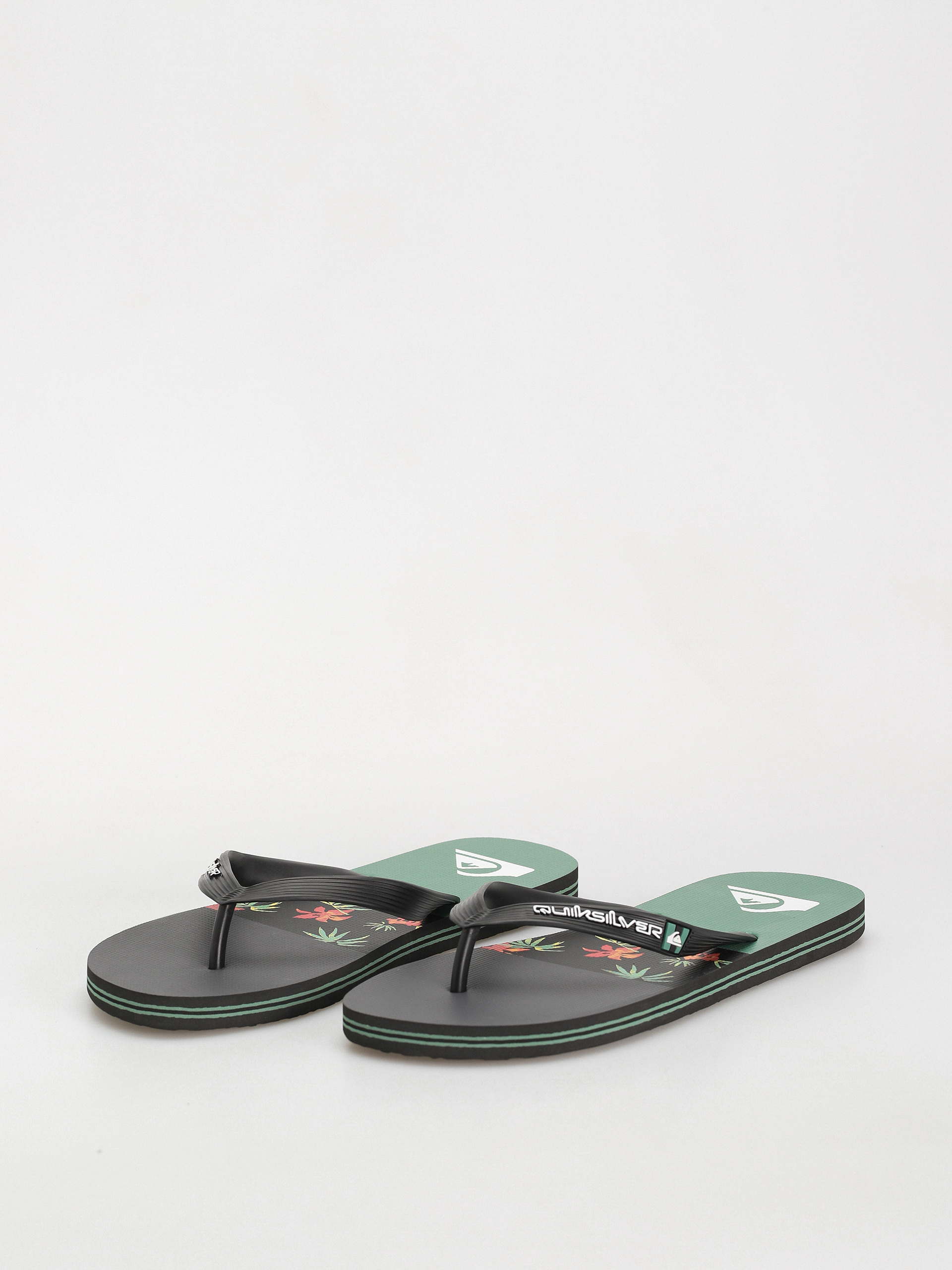 Japonki Quiksilver Molokai Stripe (black/black/green)