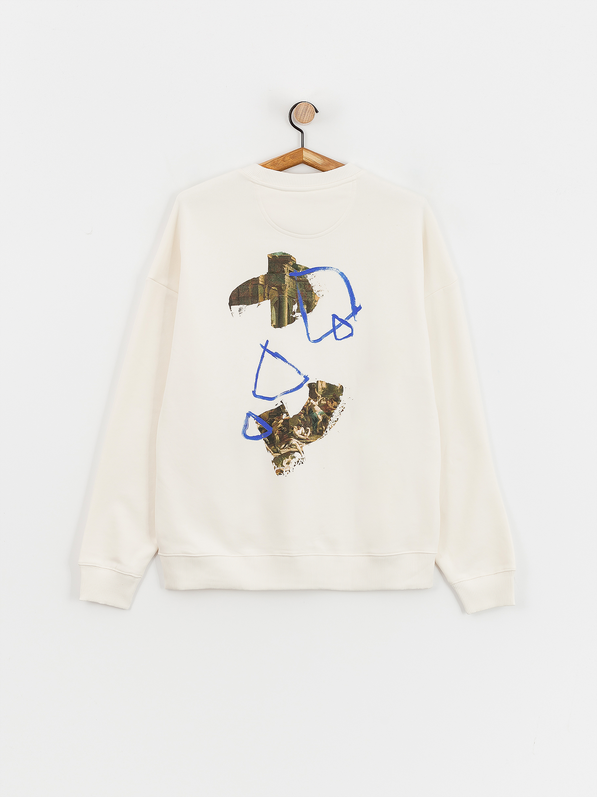 Bluza Poetic Collective Strokes Crewneck (ivory)