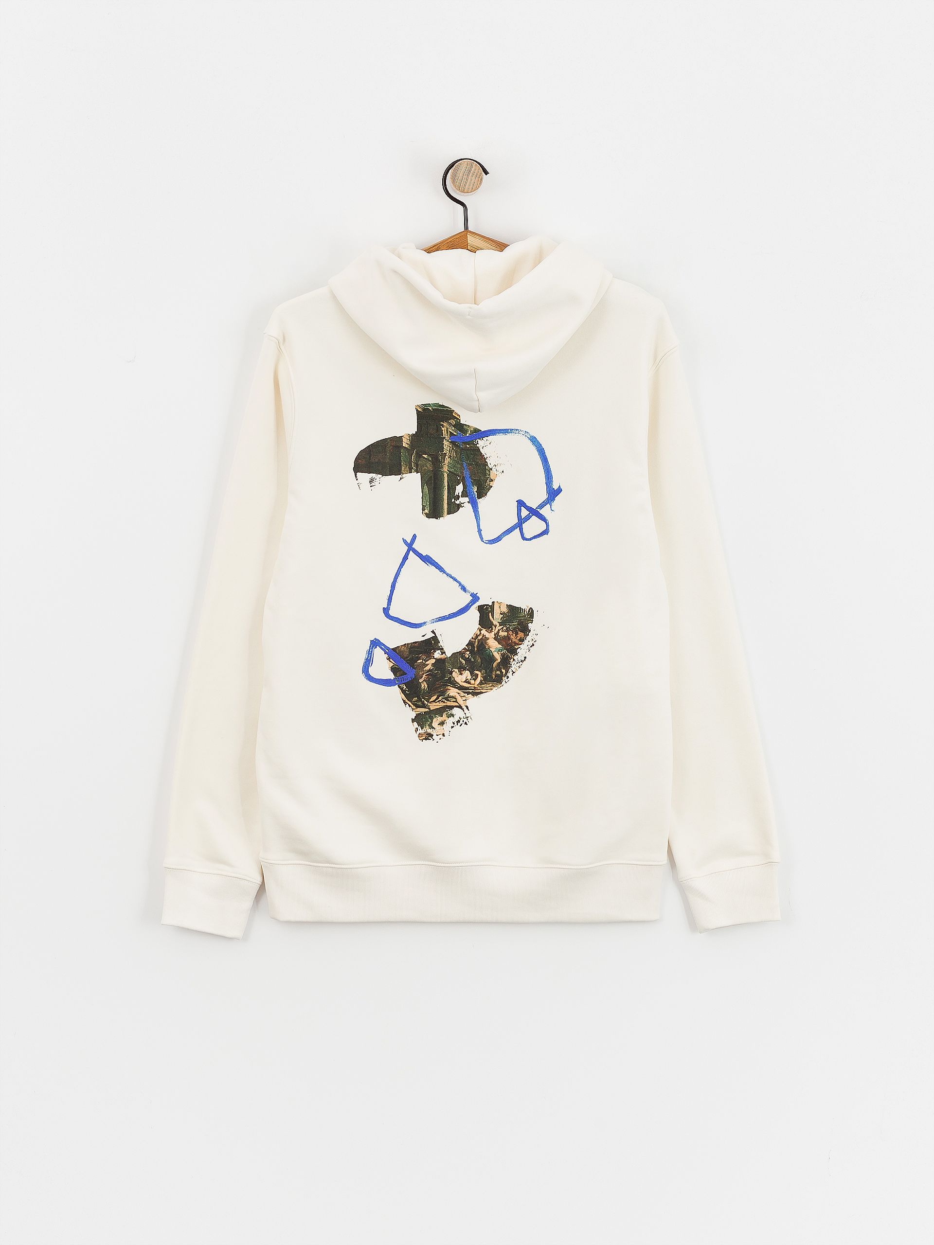 Bluza z kapturem Poetic Collective Strokes HD (ivory)