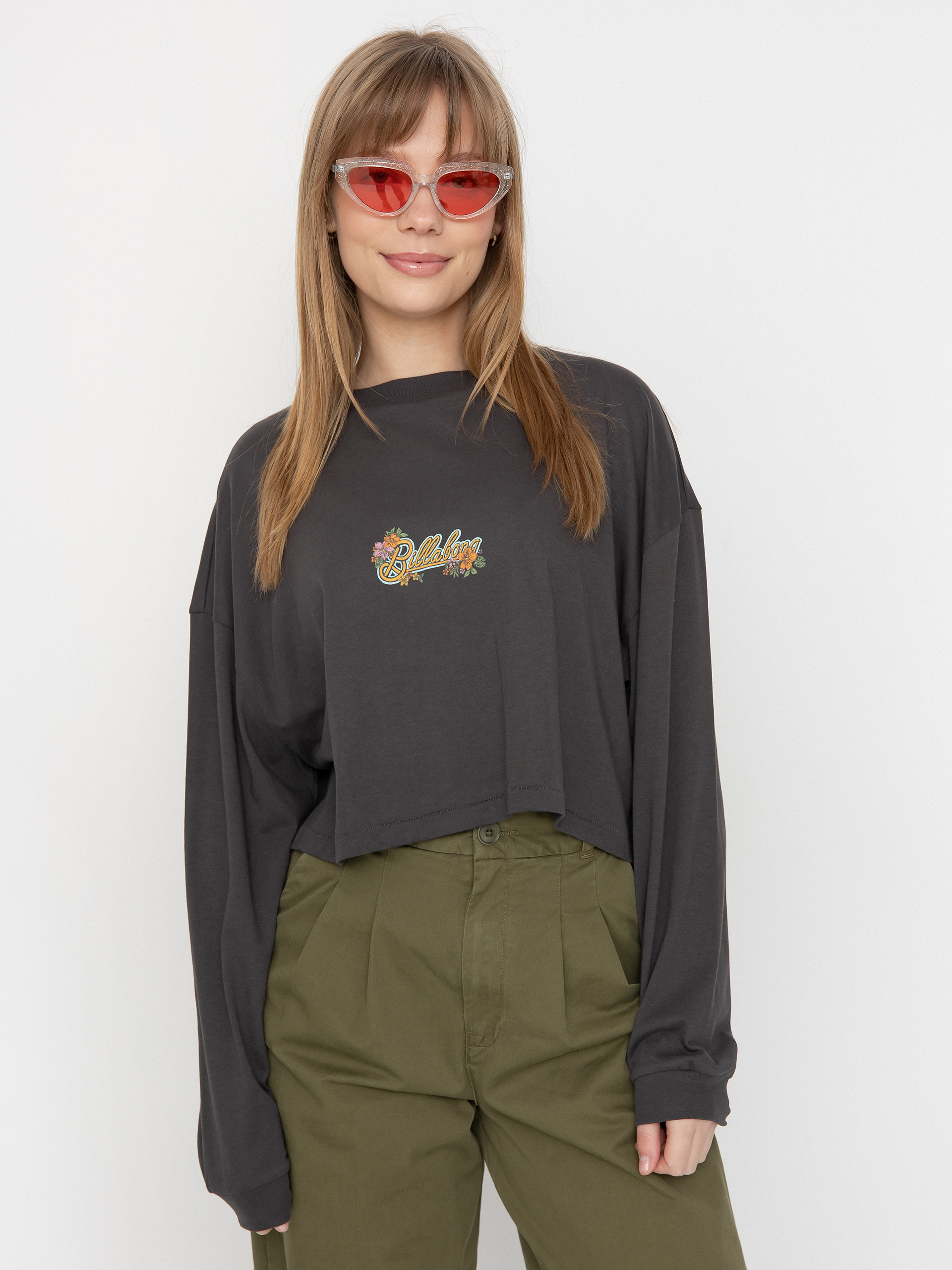 Longsleeve Billabong Beach Boyfriend Crop Wmn (black sands)