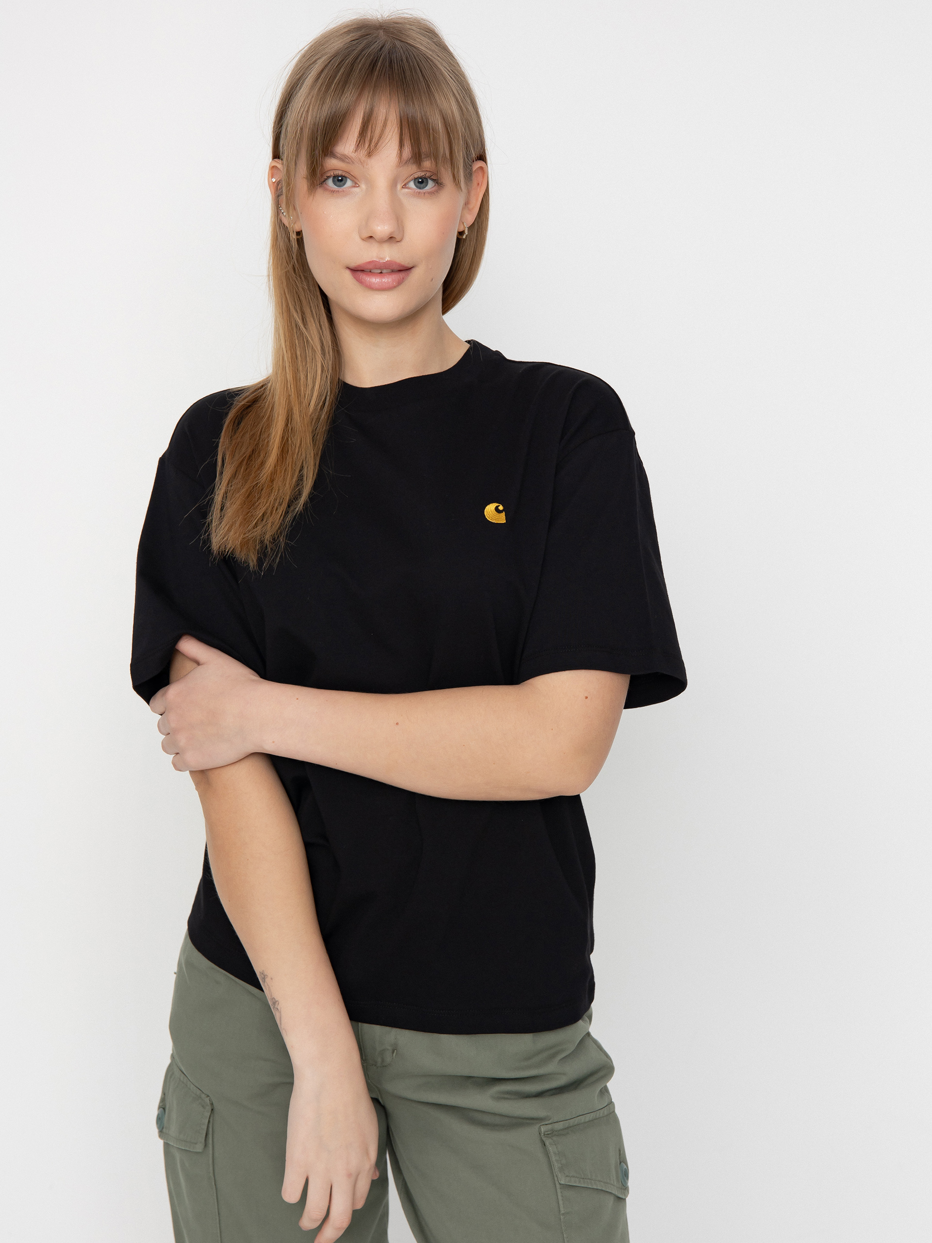 T-shirt Carhartt WIP Chase Wmn (black/gold)