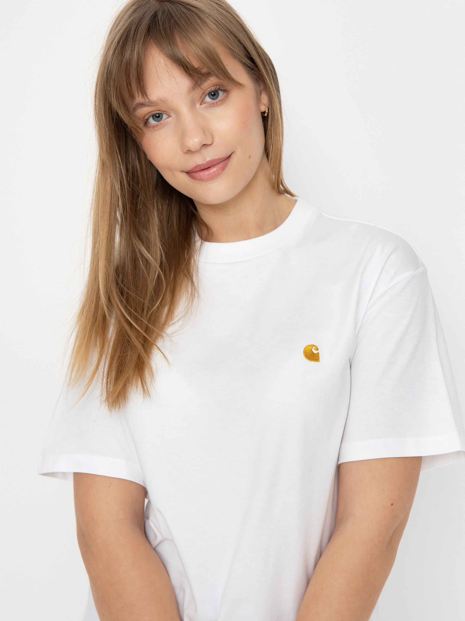 T-shirt Carhartt WIP Chase Wmn (white/gold)