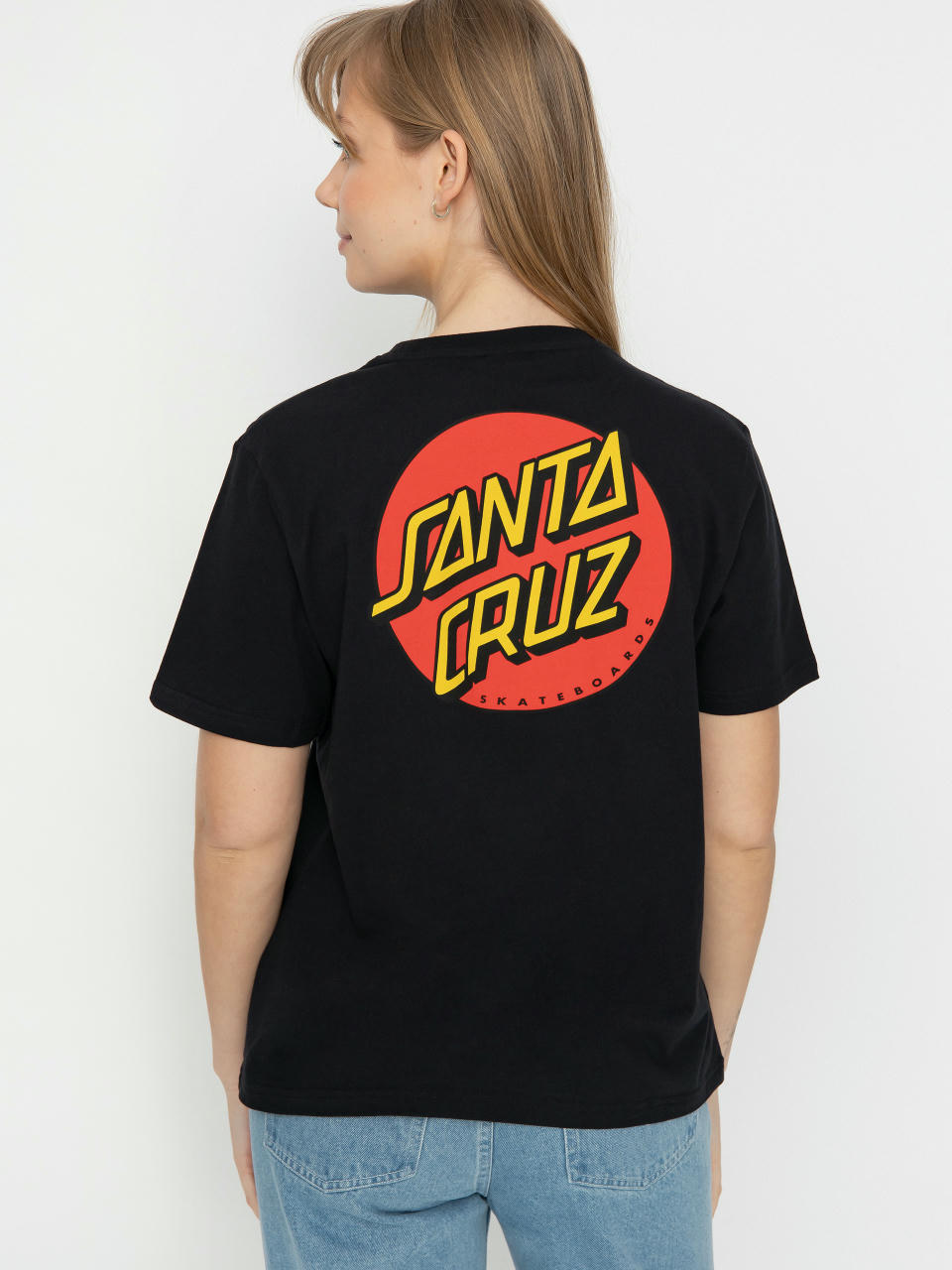 T-shirt Santa Cruz Classic Dot Chest Wmn (black)